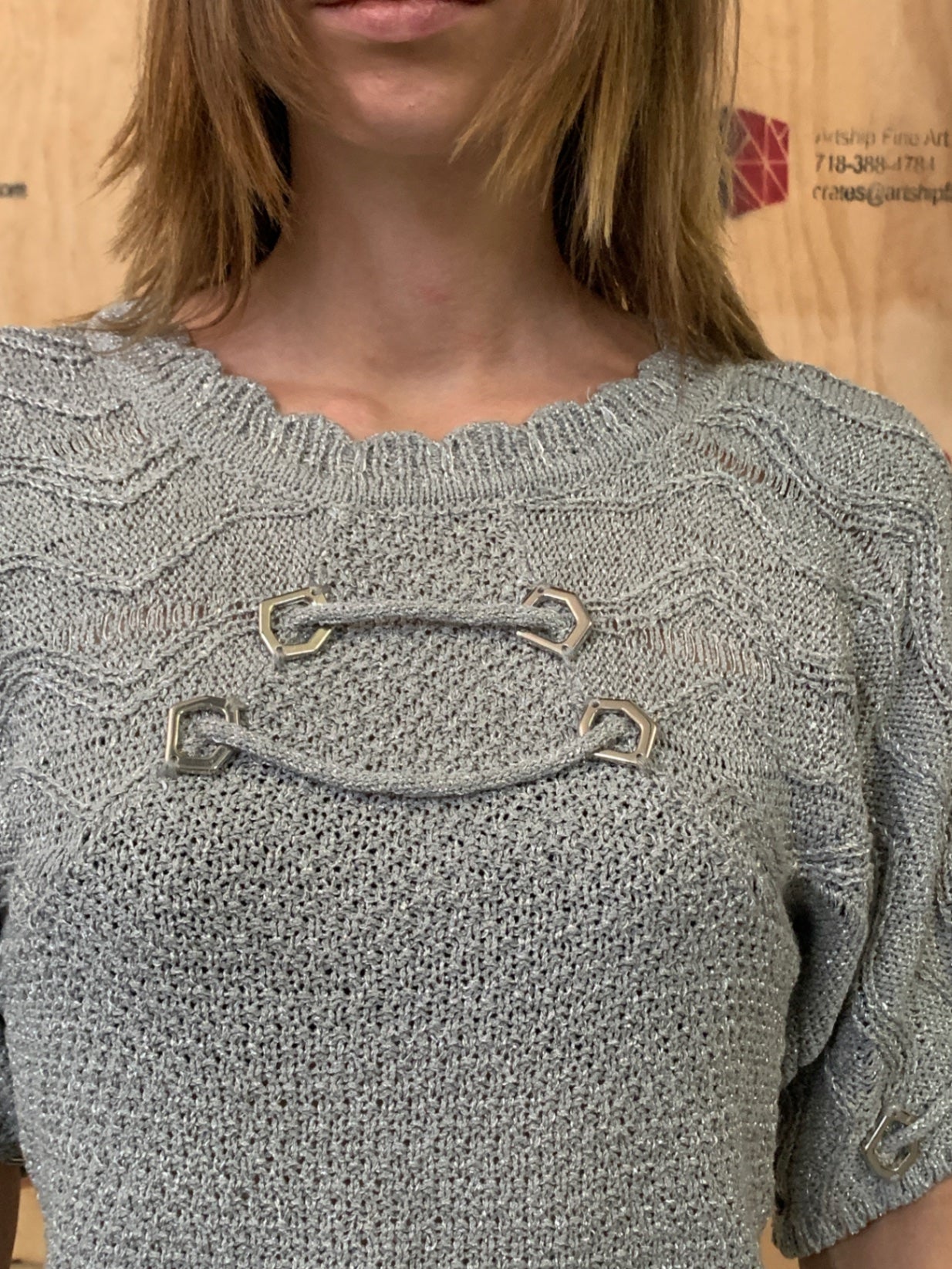 TOTTI Oberteil M Grau, Silber