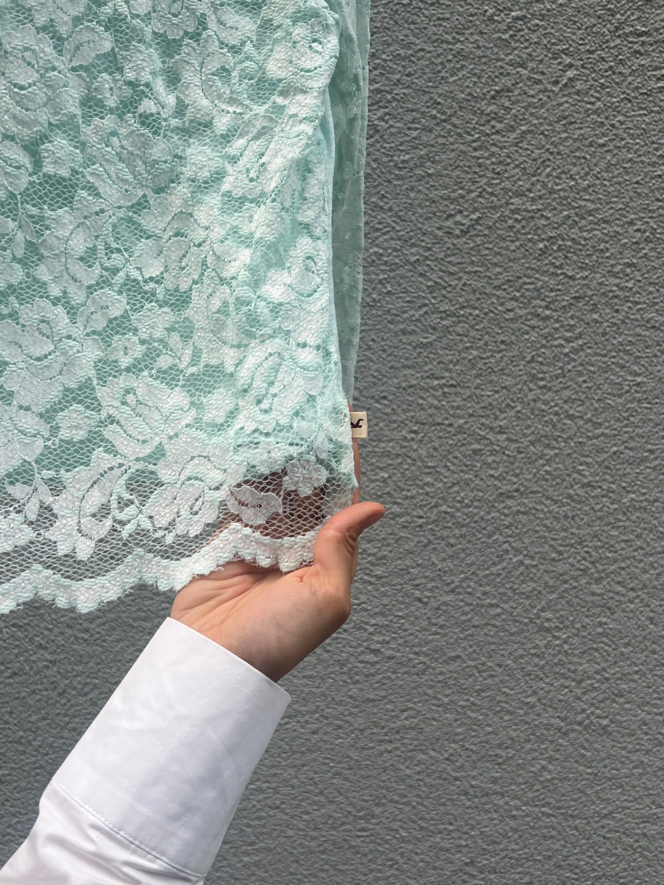 Hollister Bluse L Hellmint