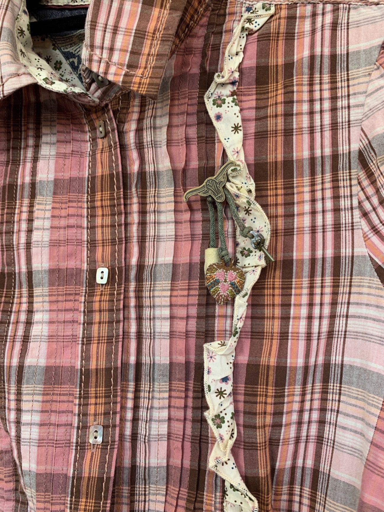 Tommy Hilfiger Bluse XS Rosa und Braun