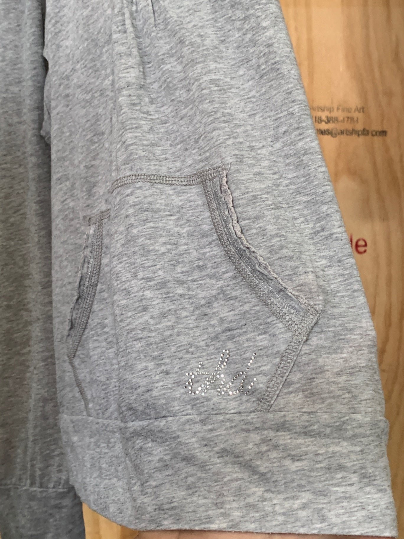 Hilfiger Deine Langarmshirt mit Kapuze S Grau