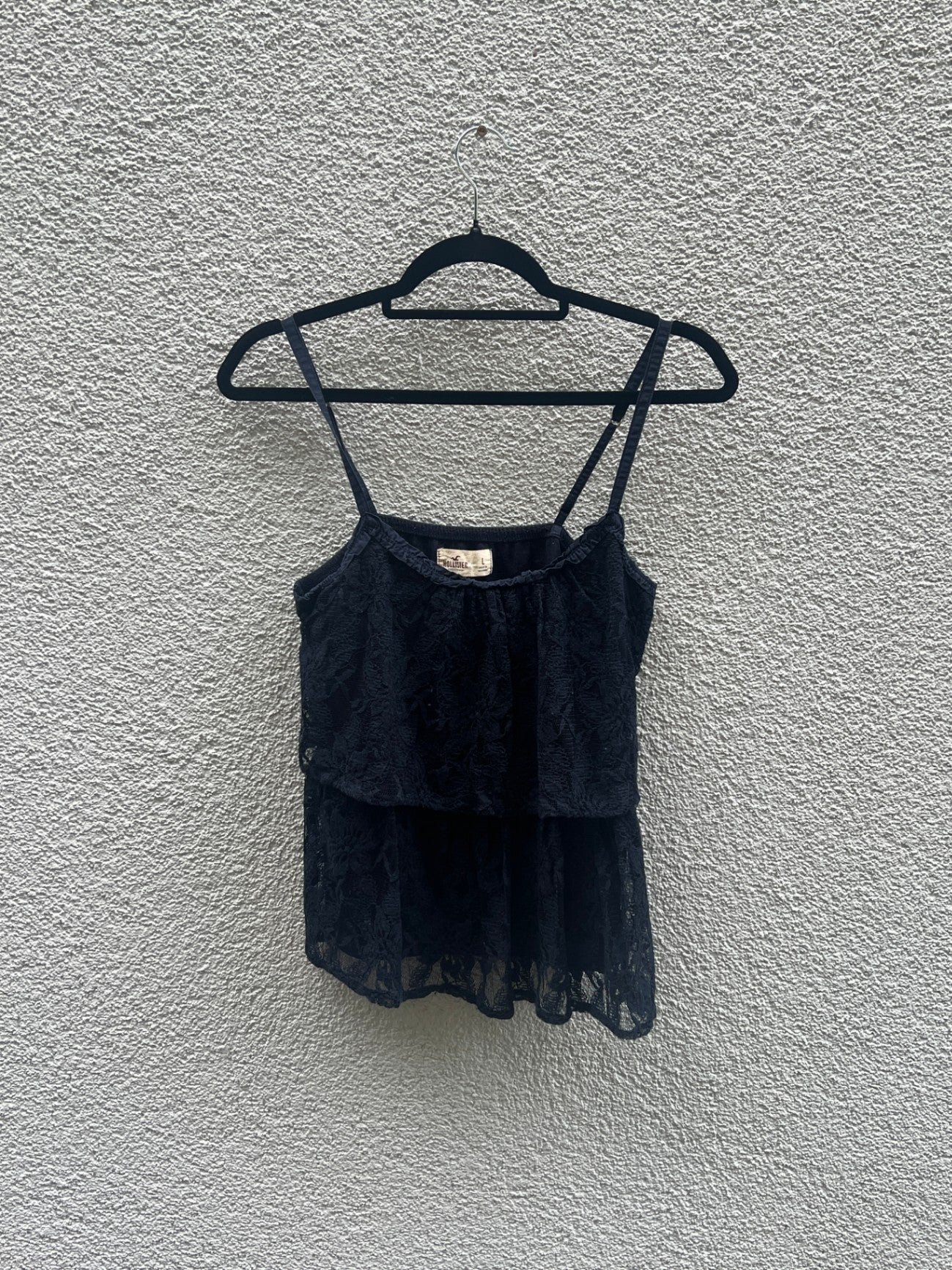 Hollister Ärmelloses Oberteil L Schwarz