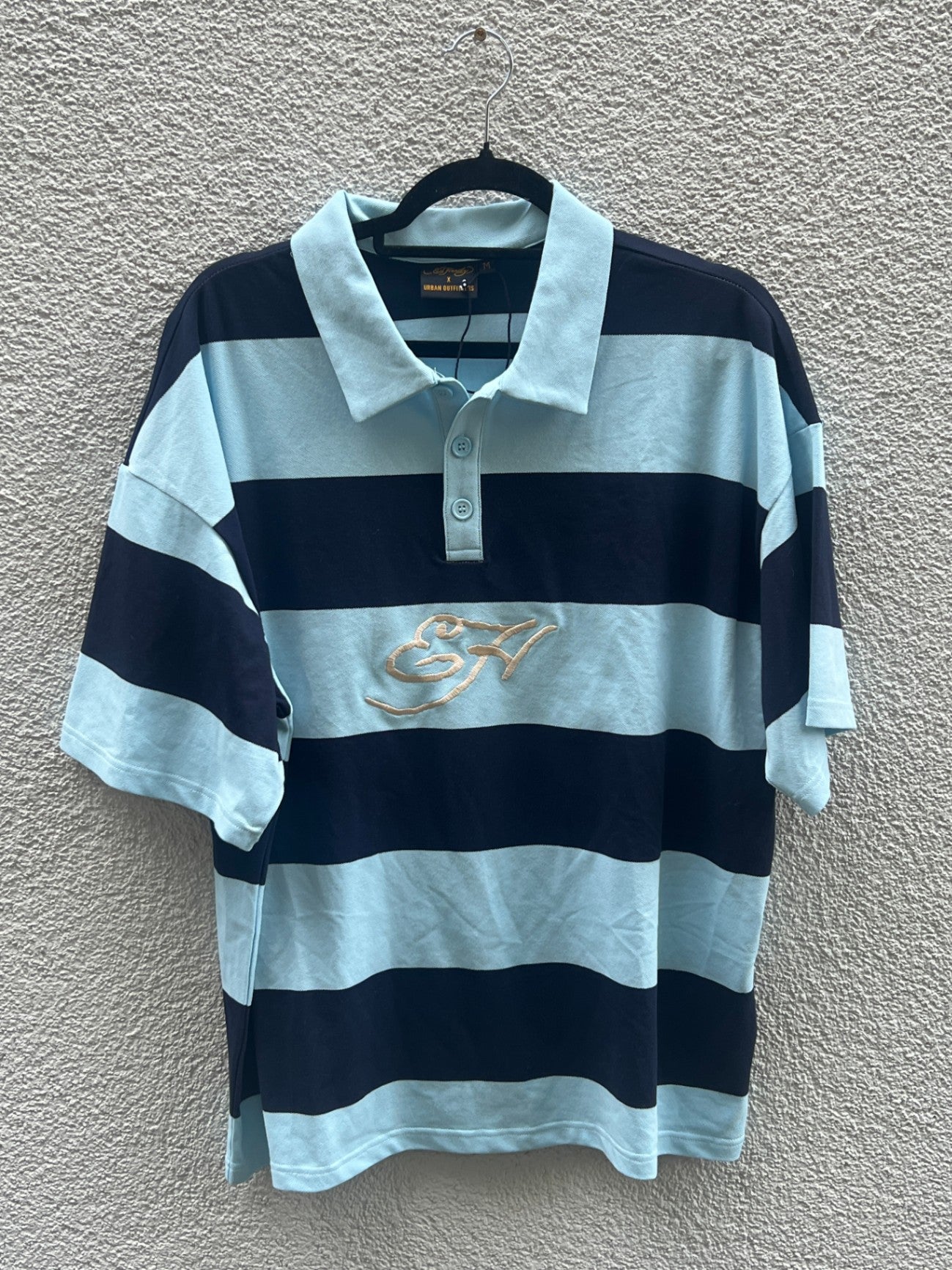 Ed Hardy x Urban Outfitters Poloshirt M Blau