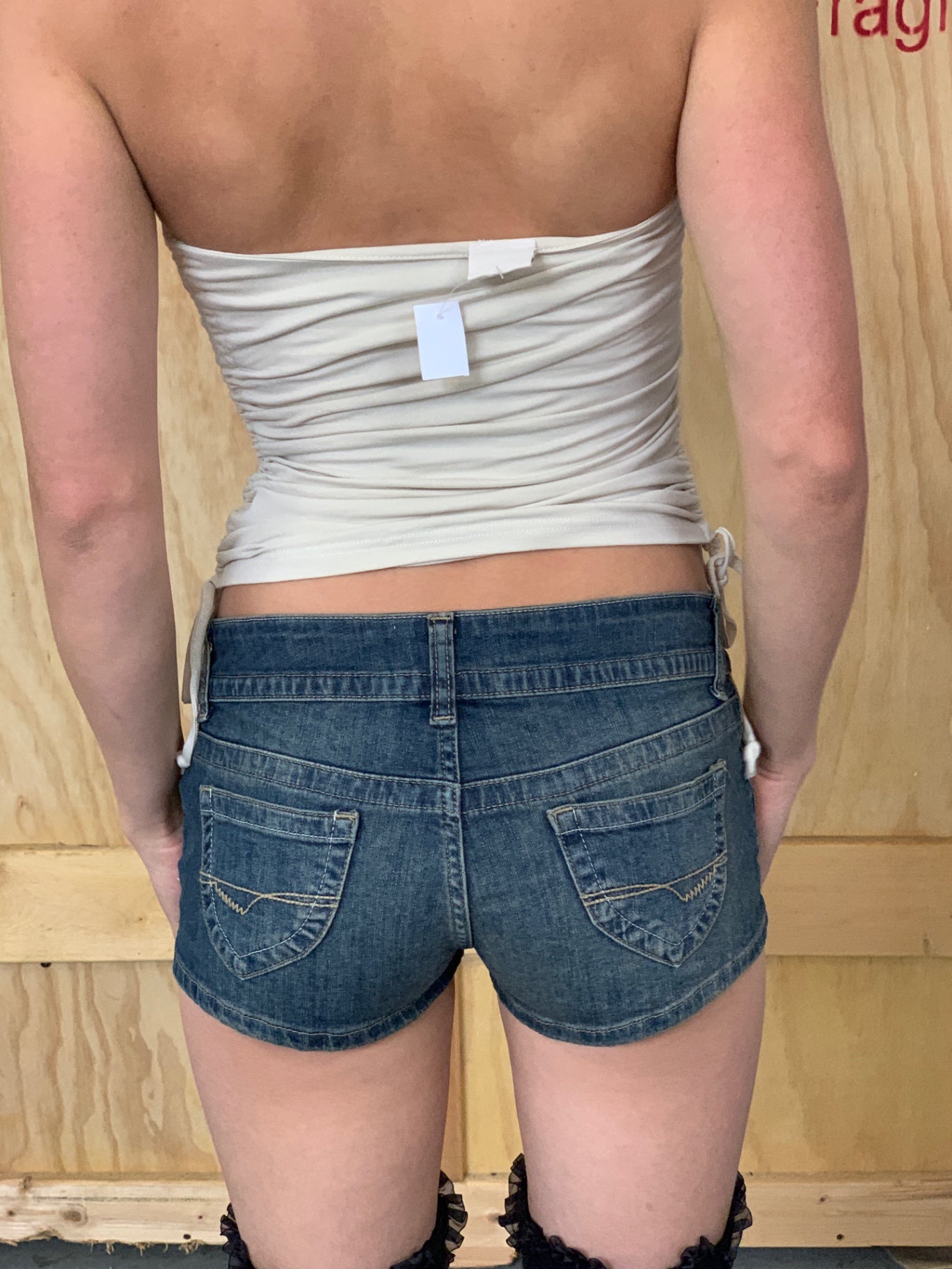 BDG Jeans Jeans Shorts S Weiß, Weite 27