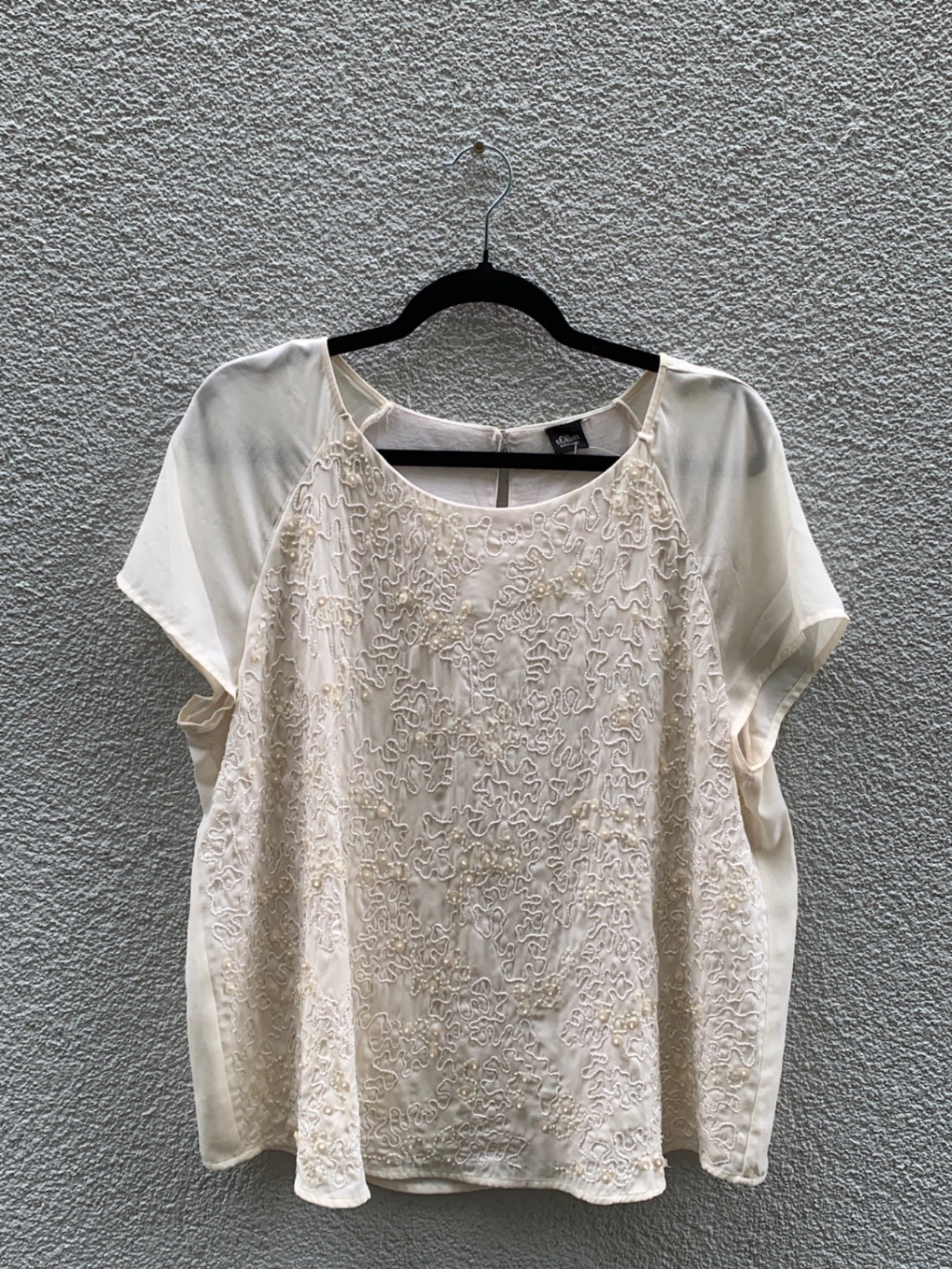 S. Oliver Bluse 44 Elfenbein