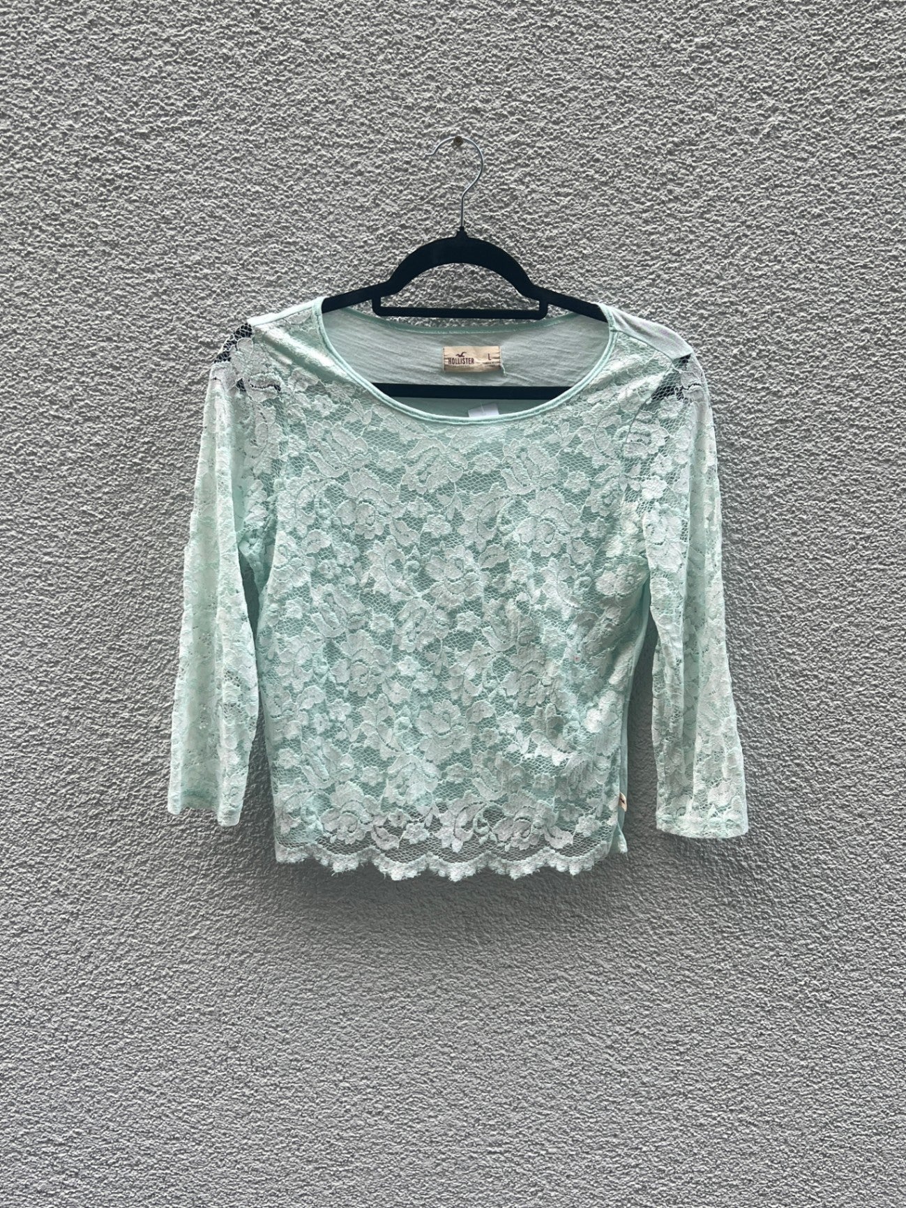 Hollister Bluse L Hellmint