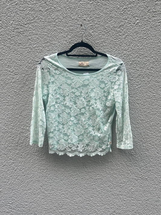 Hollister Bluse L Hellmint