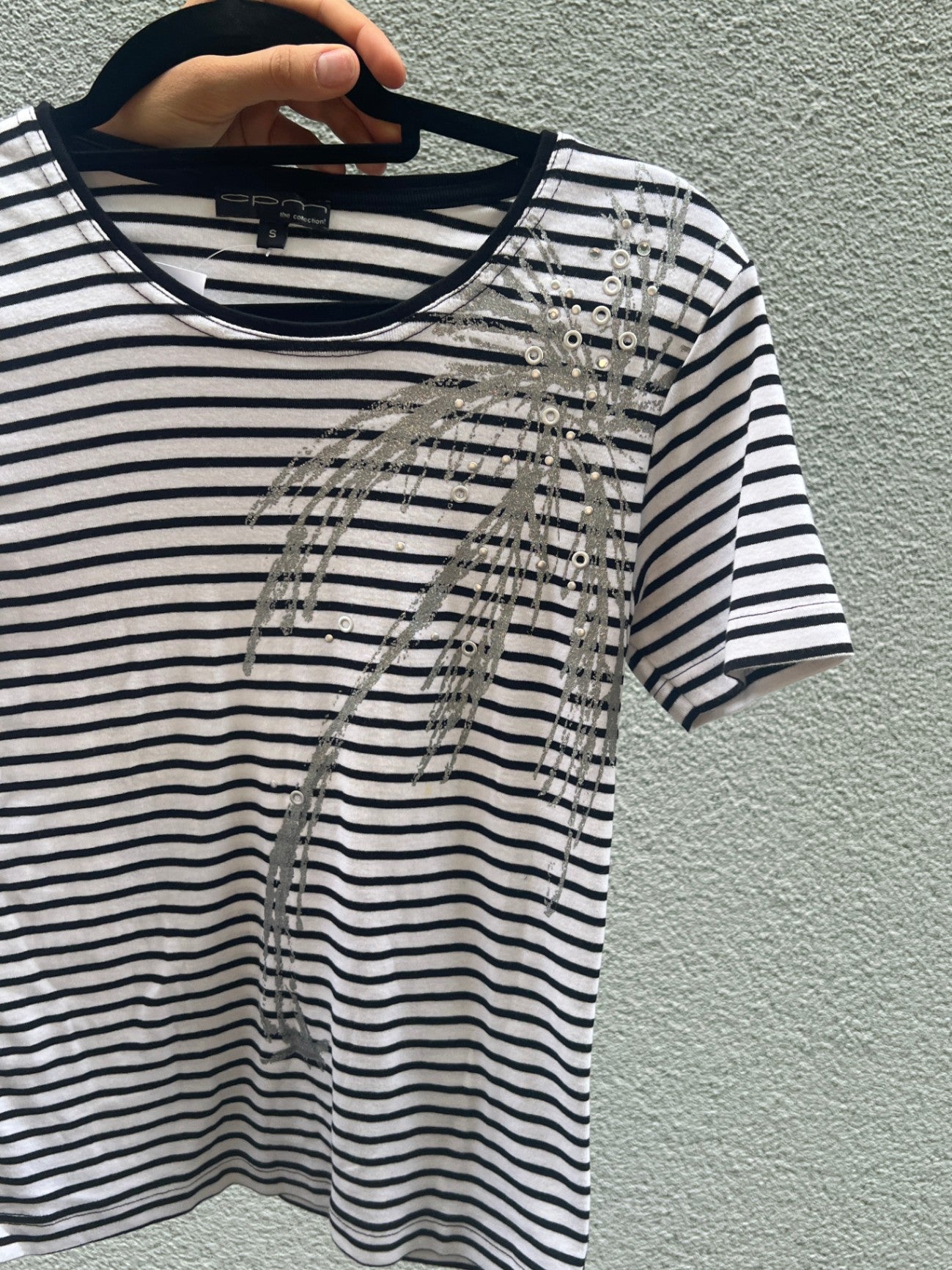 cpm T-Shirt S Weiß und Schwarz