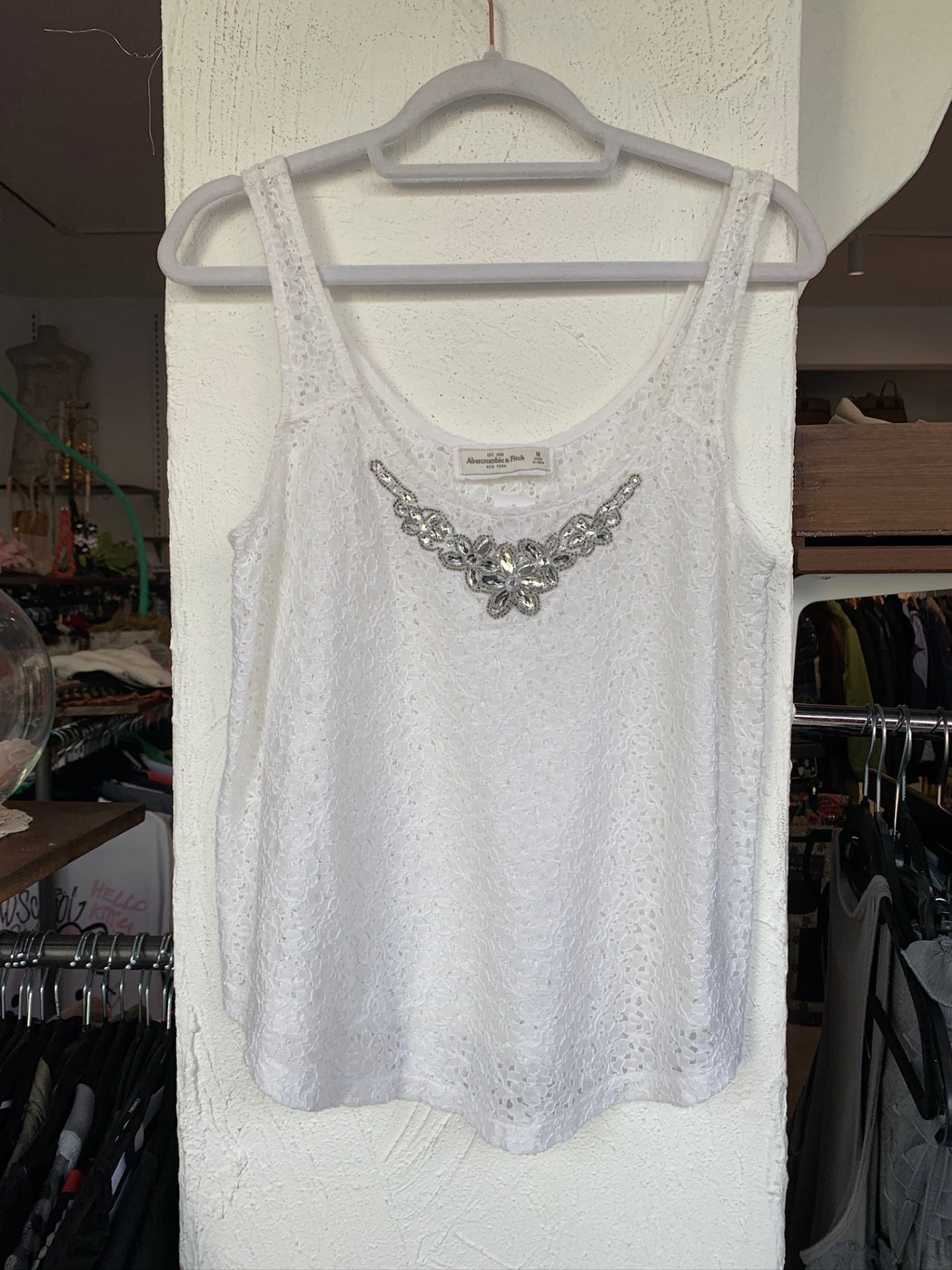 Abercrombie & Fitch Top M Weiß