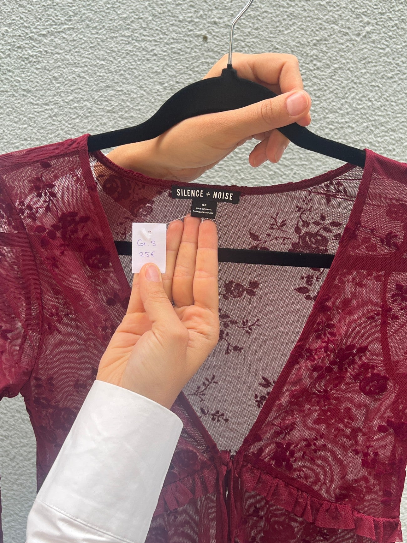 Silence + Noise Oberteil S Rot