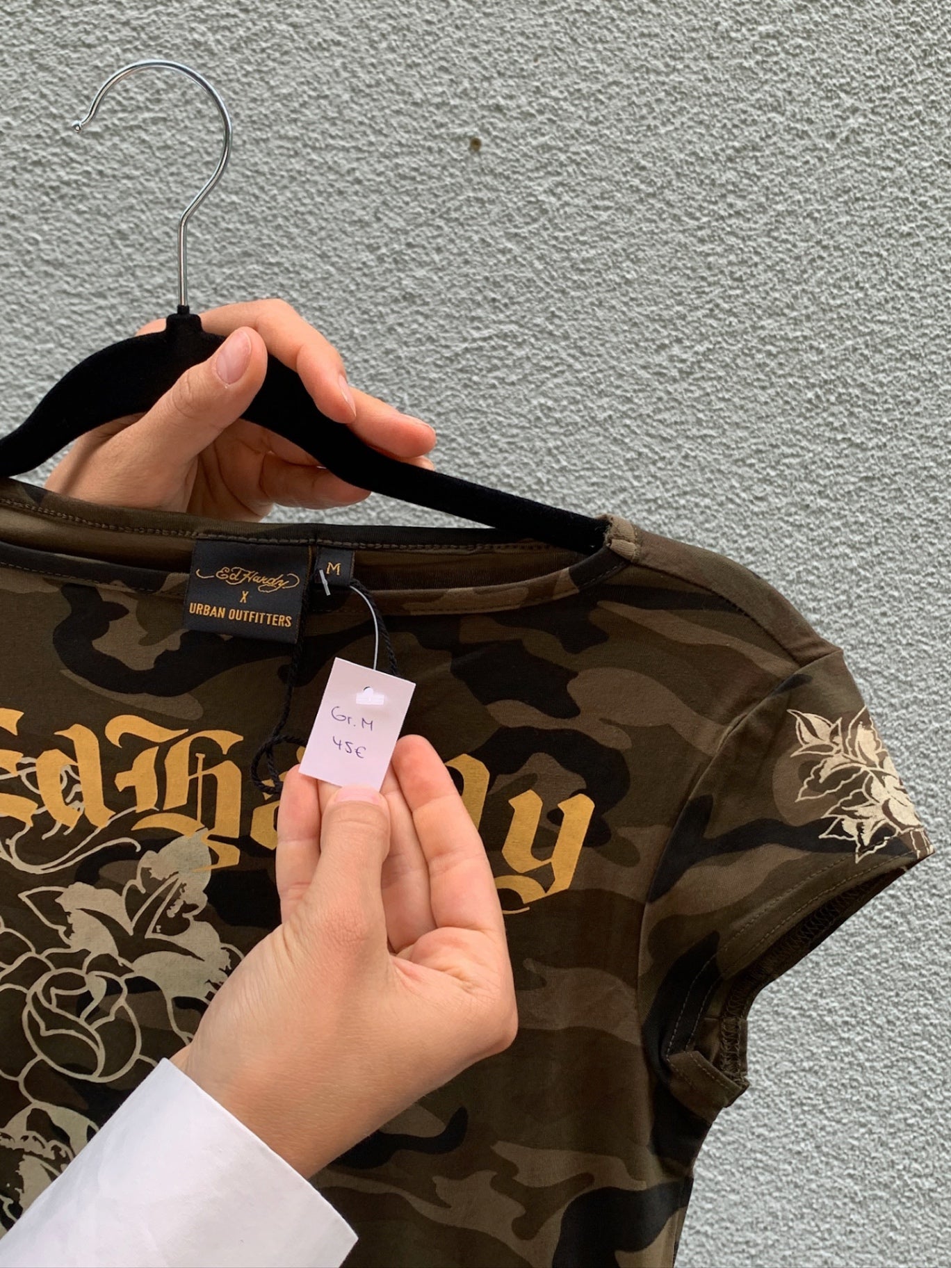 Ed Hardy Shirt M Khaki, Braun, Beige