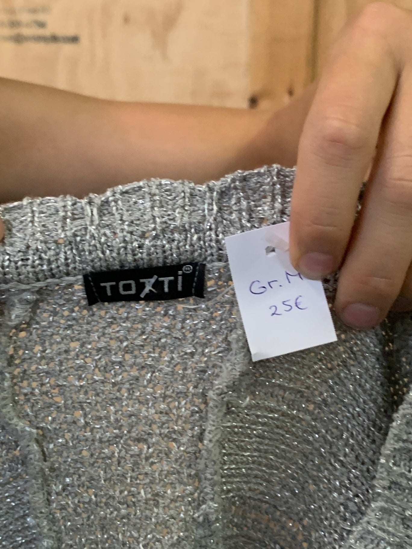 TOTTI Oberteil M Grau, Silber