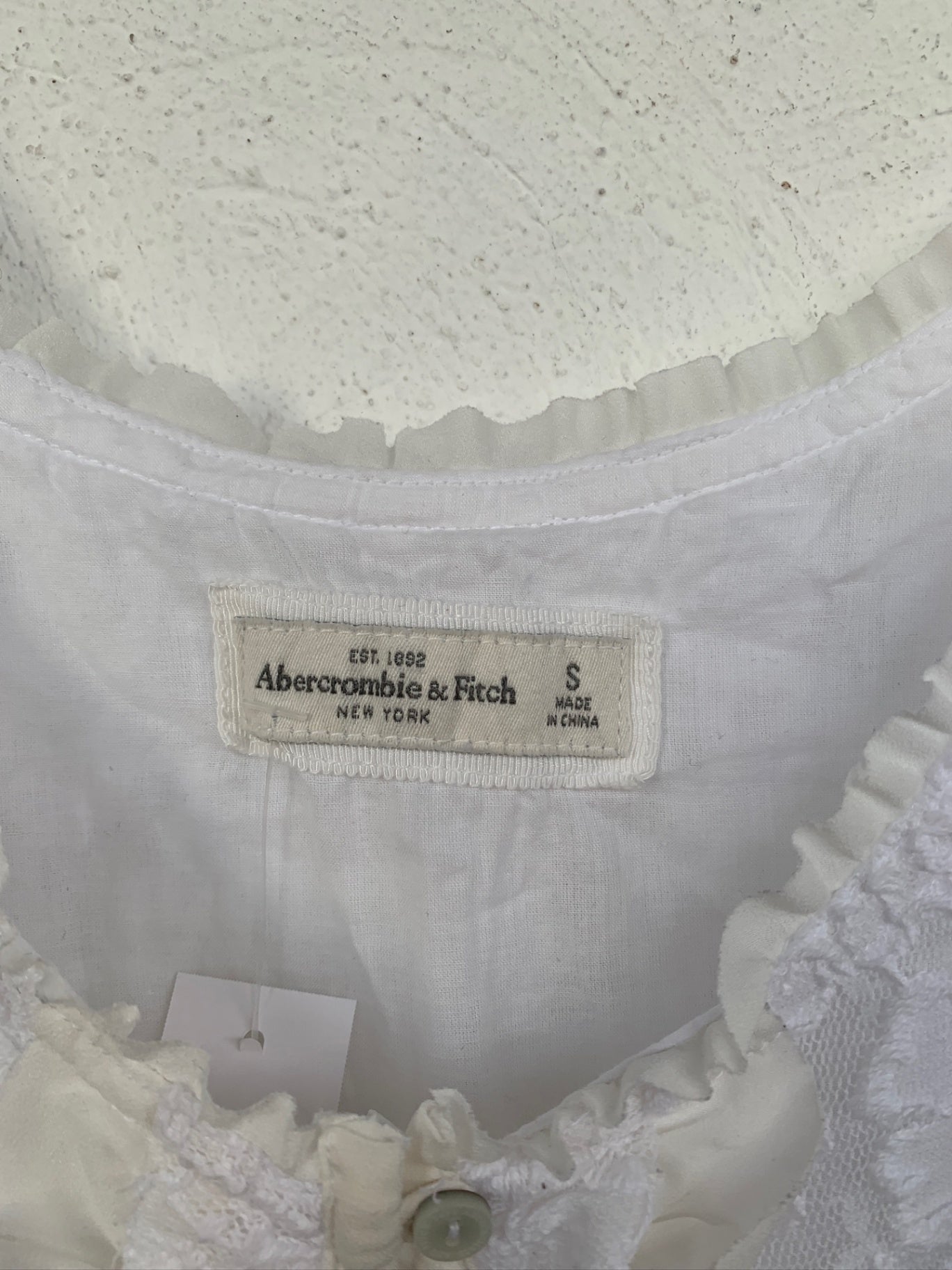 Abercrombie & Fitch Top Weiß S