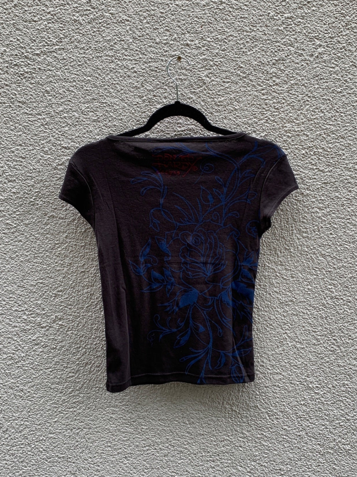 Ed Hardy Shirt M Schwarz, Blau, Rot