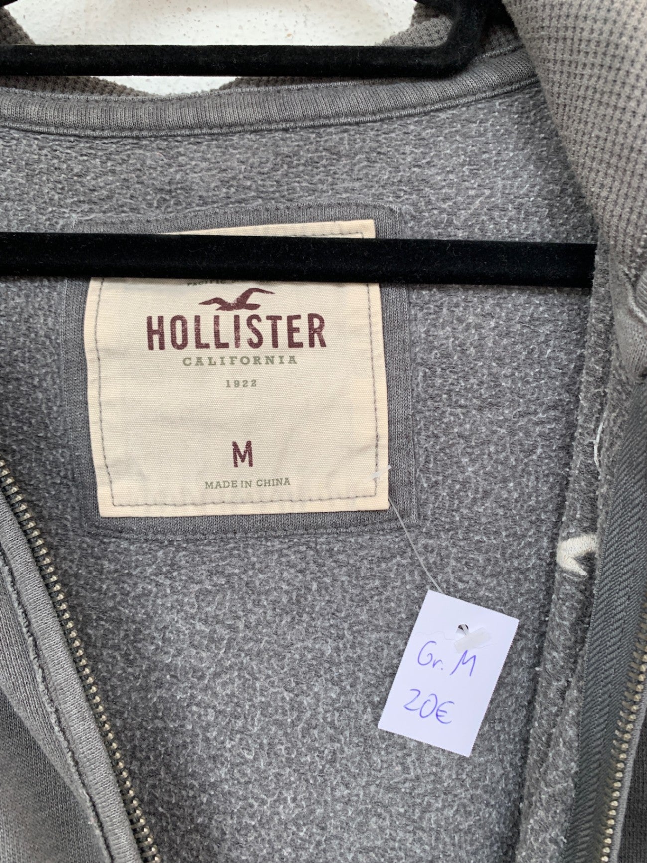 Hollister Jacke M Grau