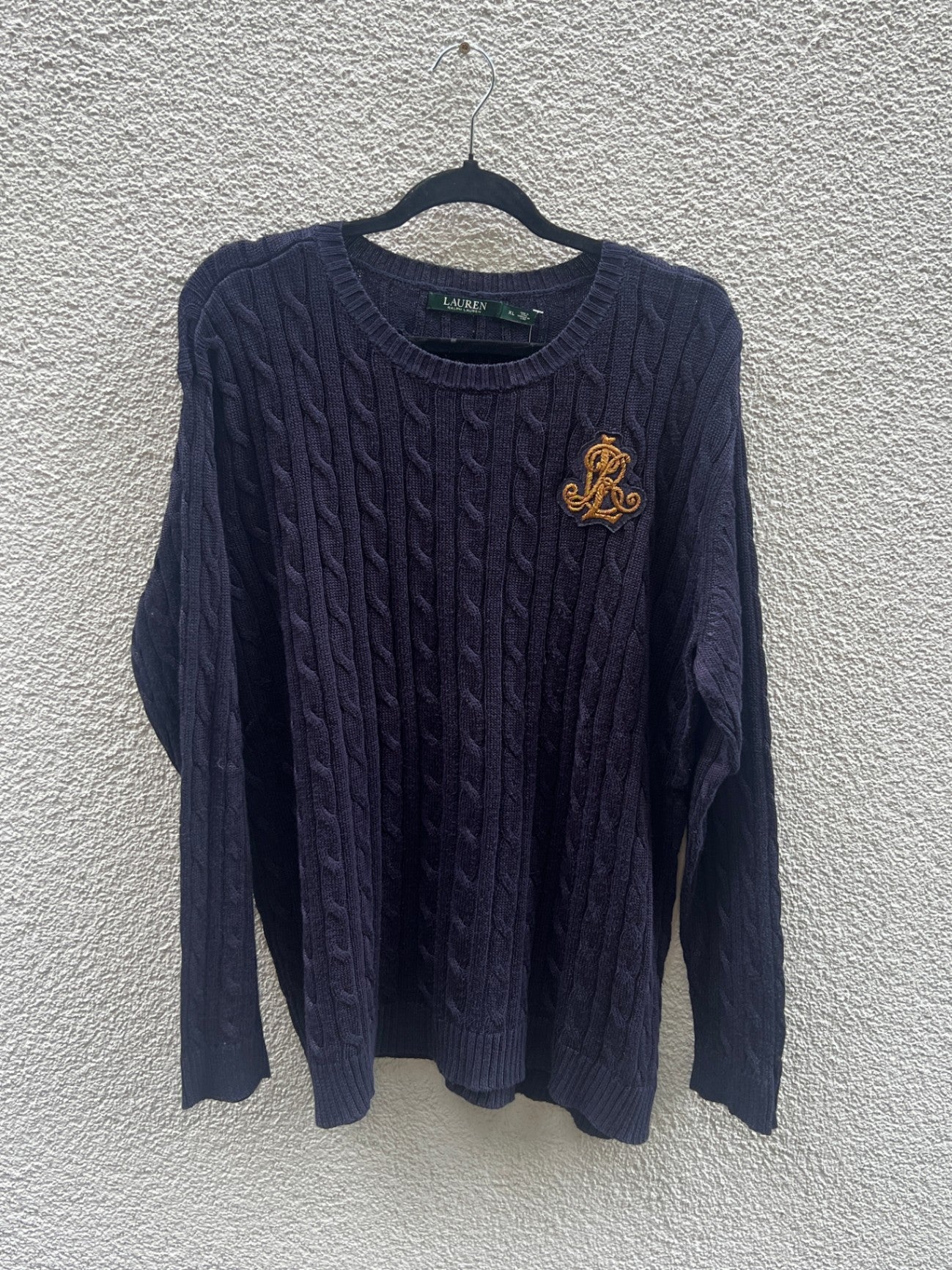 LAUREN Strickjacke XL Dunkelblau