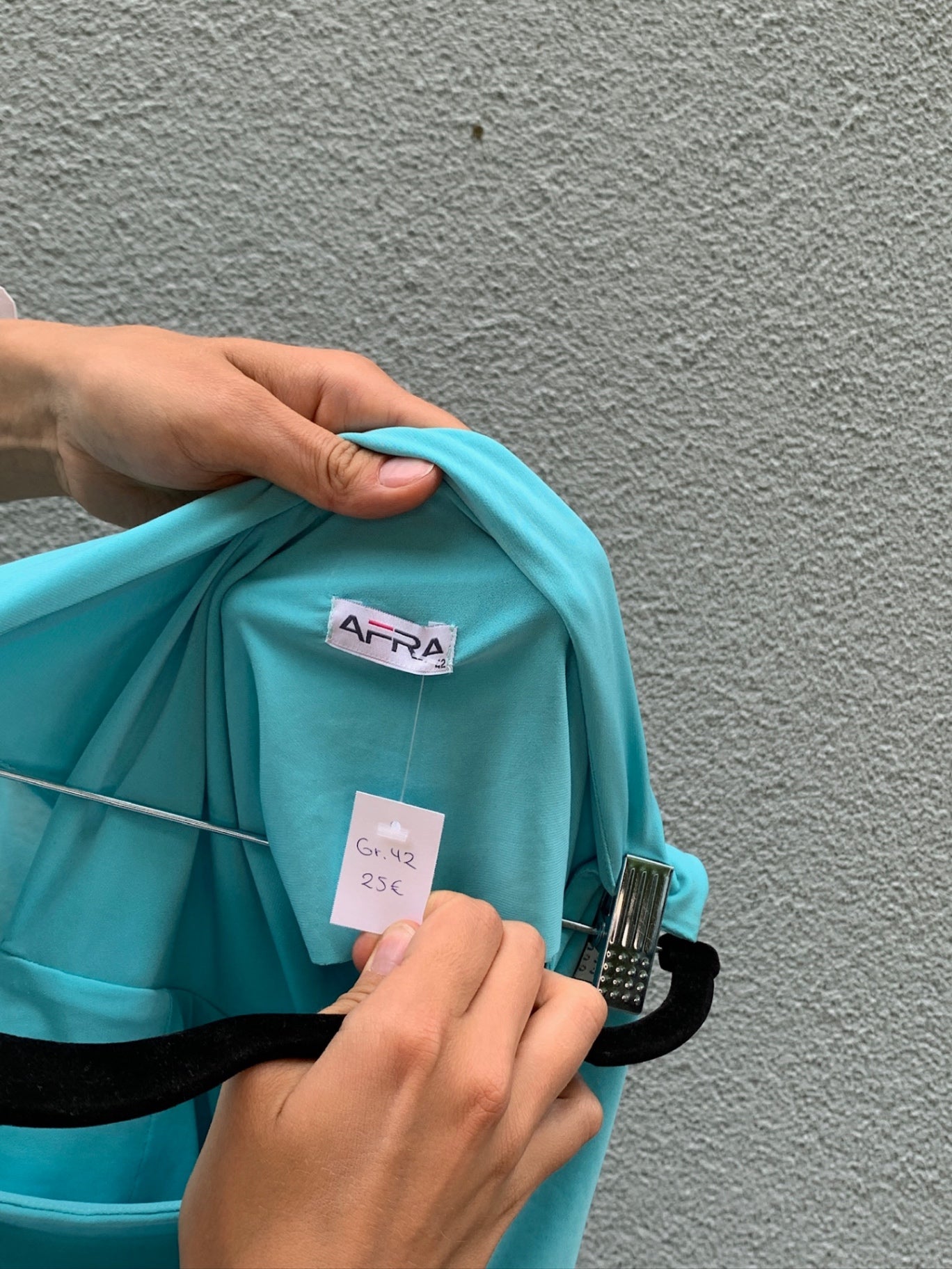 AFRA Asymmetrisches Oberteil 42 Hellblau