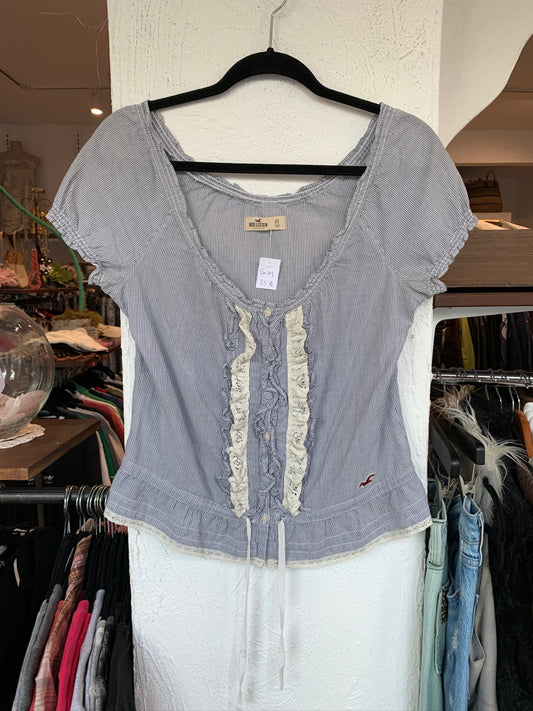 Hollister Ärmelloses Oberteil XS Bunt gestreift