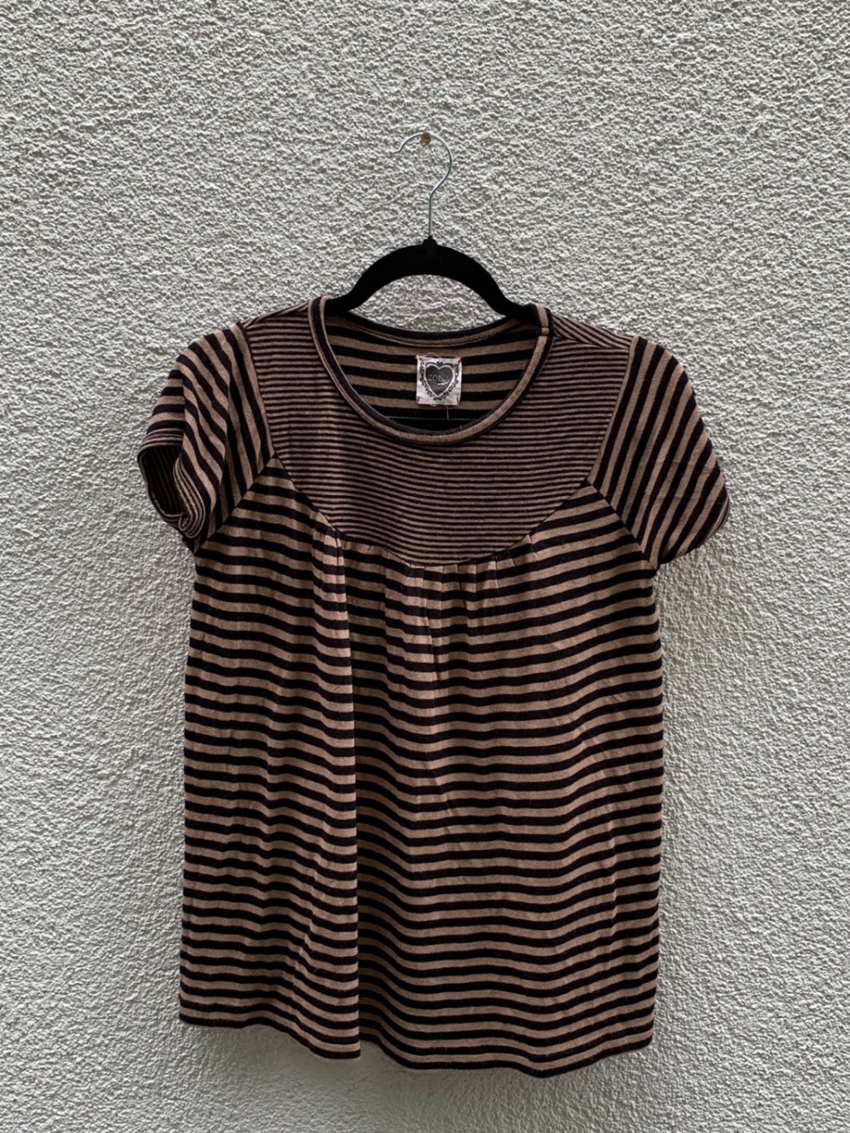 ZOEte´s Babydoll Top 38 Braun und Schwarz gestreift