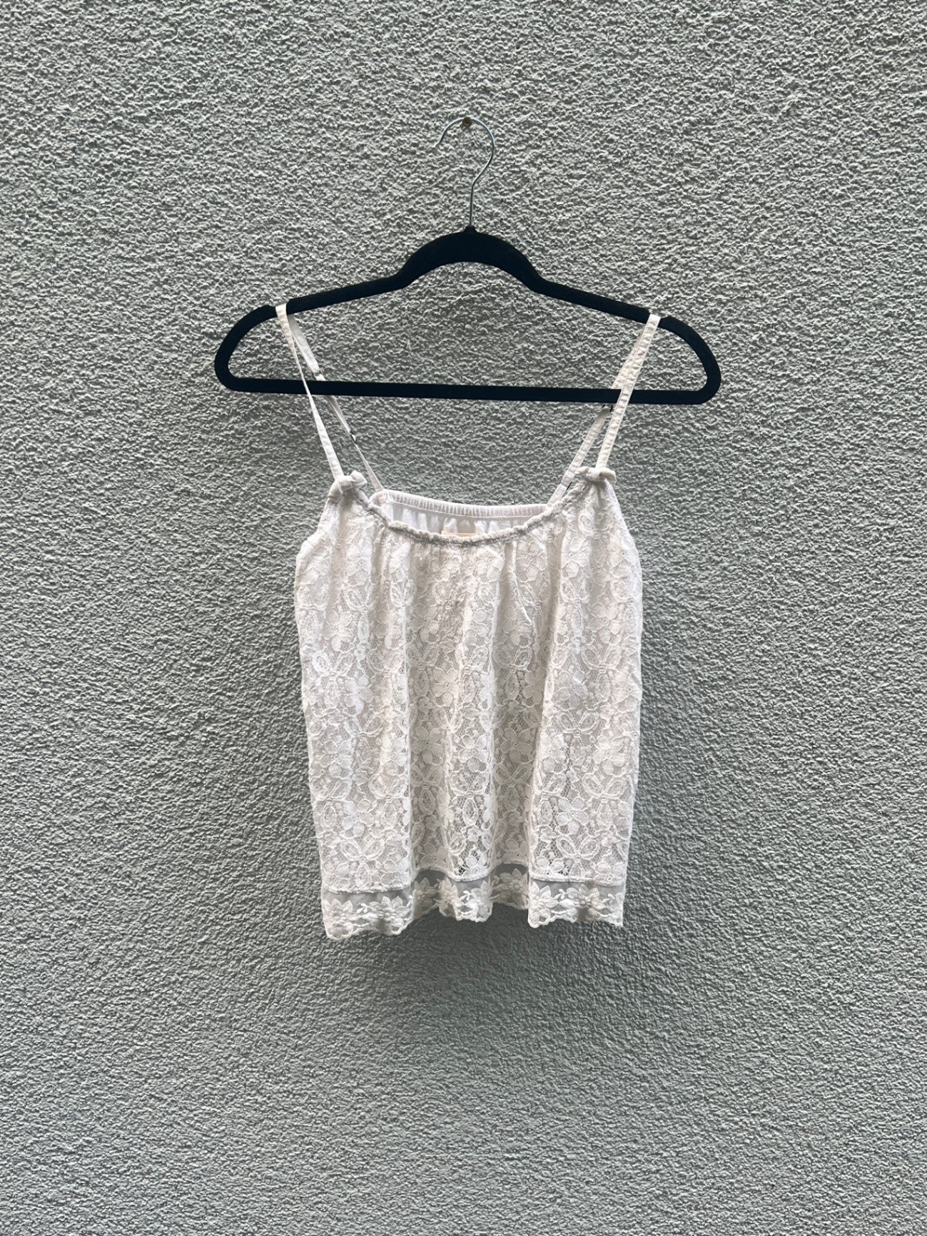 Hollister Spaghettiträger-Top M Weiß