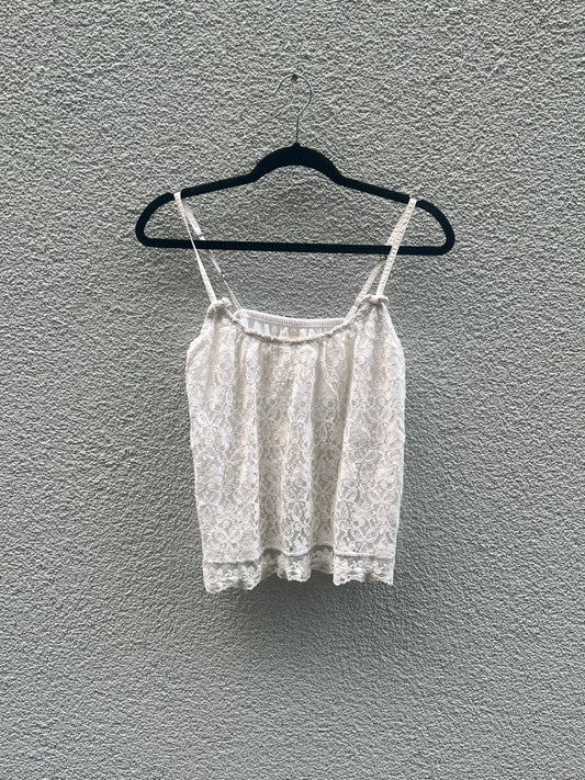 Hollister Spaghettiträger-Top M Weiß