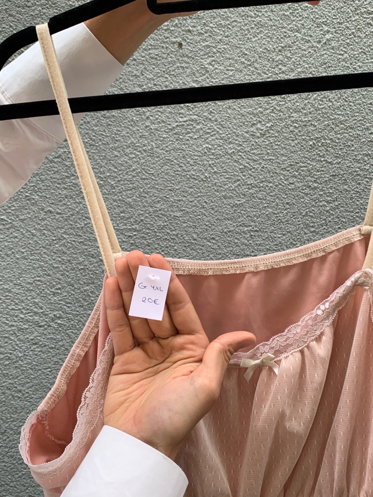 Spaghettiträger-Top 4XL Rosé