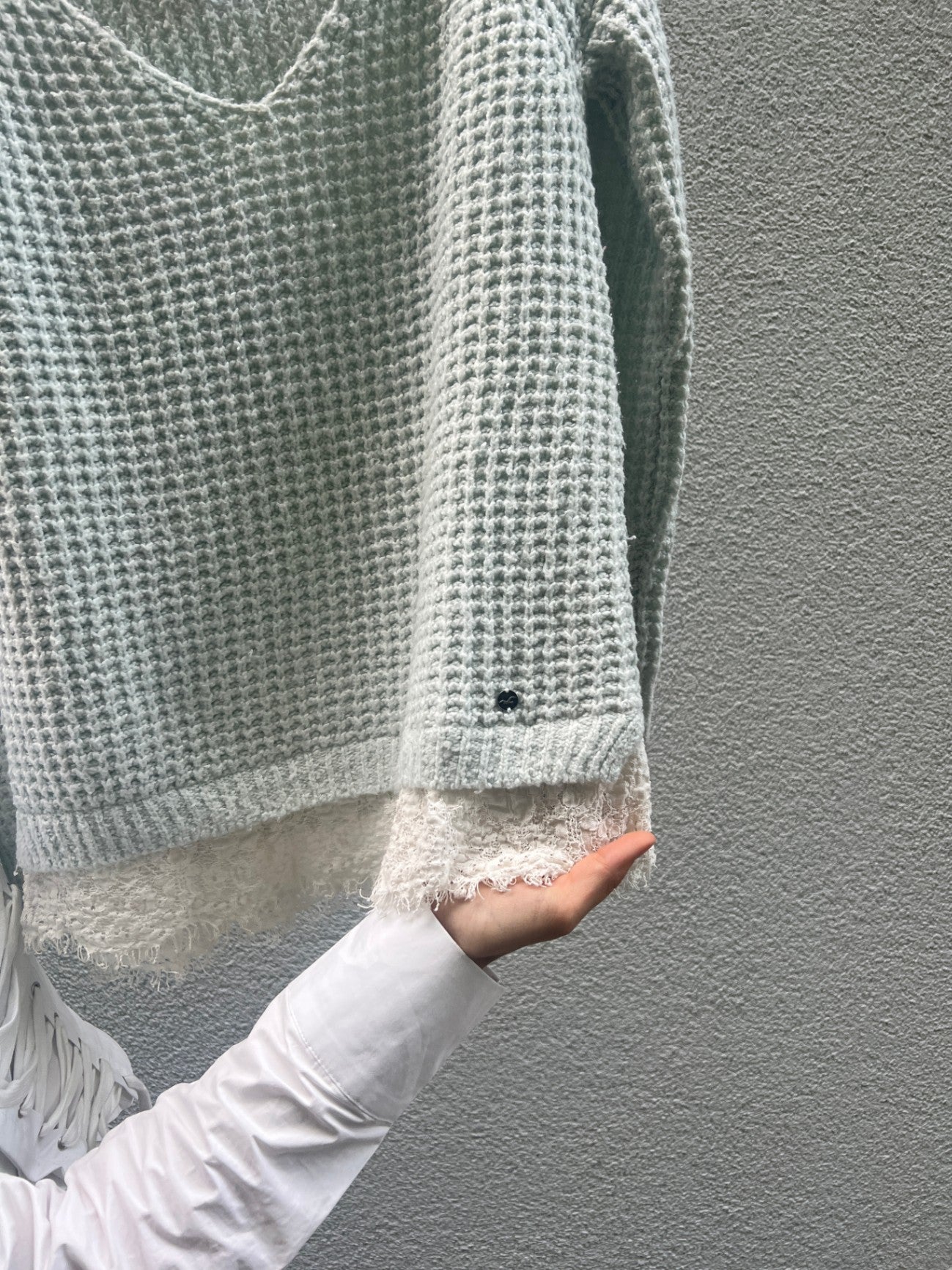 Hollister Pullover M Weiß