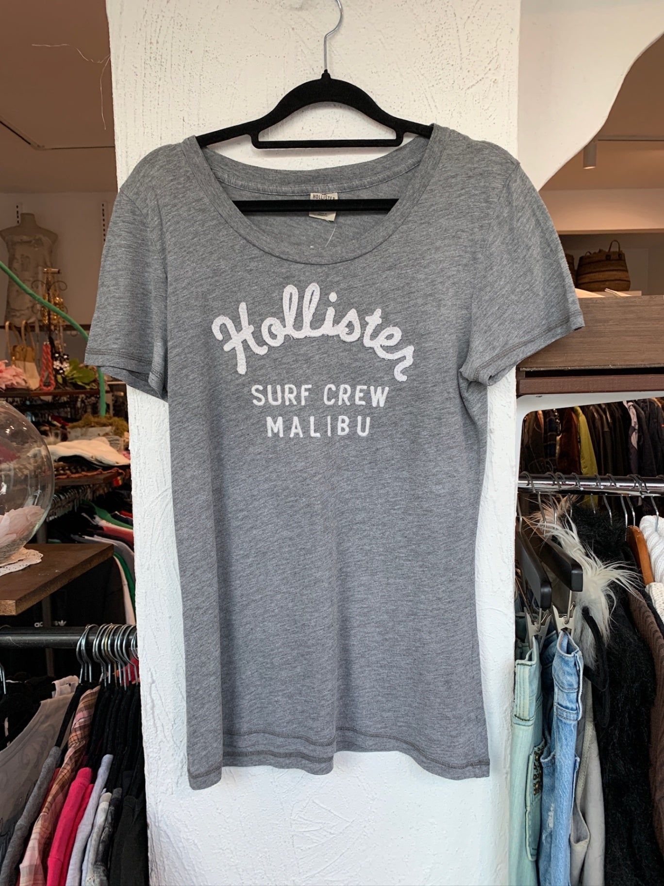 Hollister T-Shirt L Grau