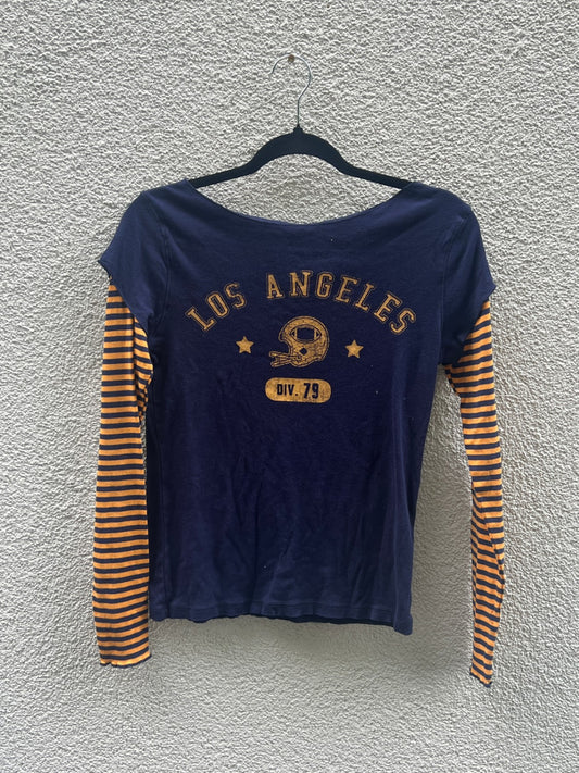 Urban Outfitters Langarmshirt M Blau und Orange