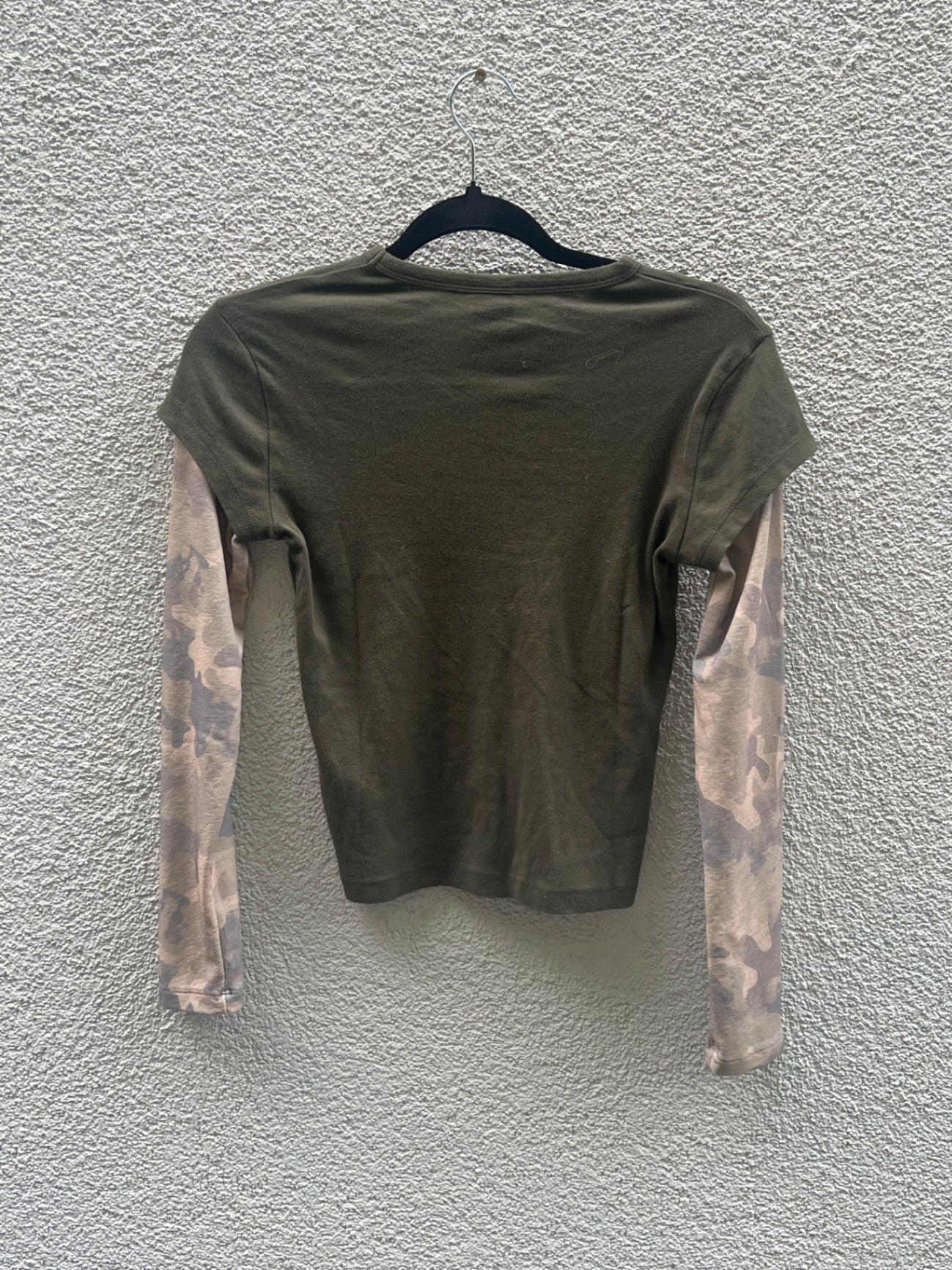 Urban Outfitters Langarmshirt S Dunkelgrün und Beige