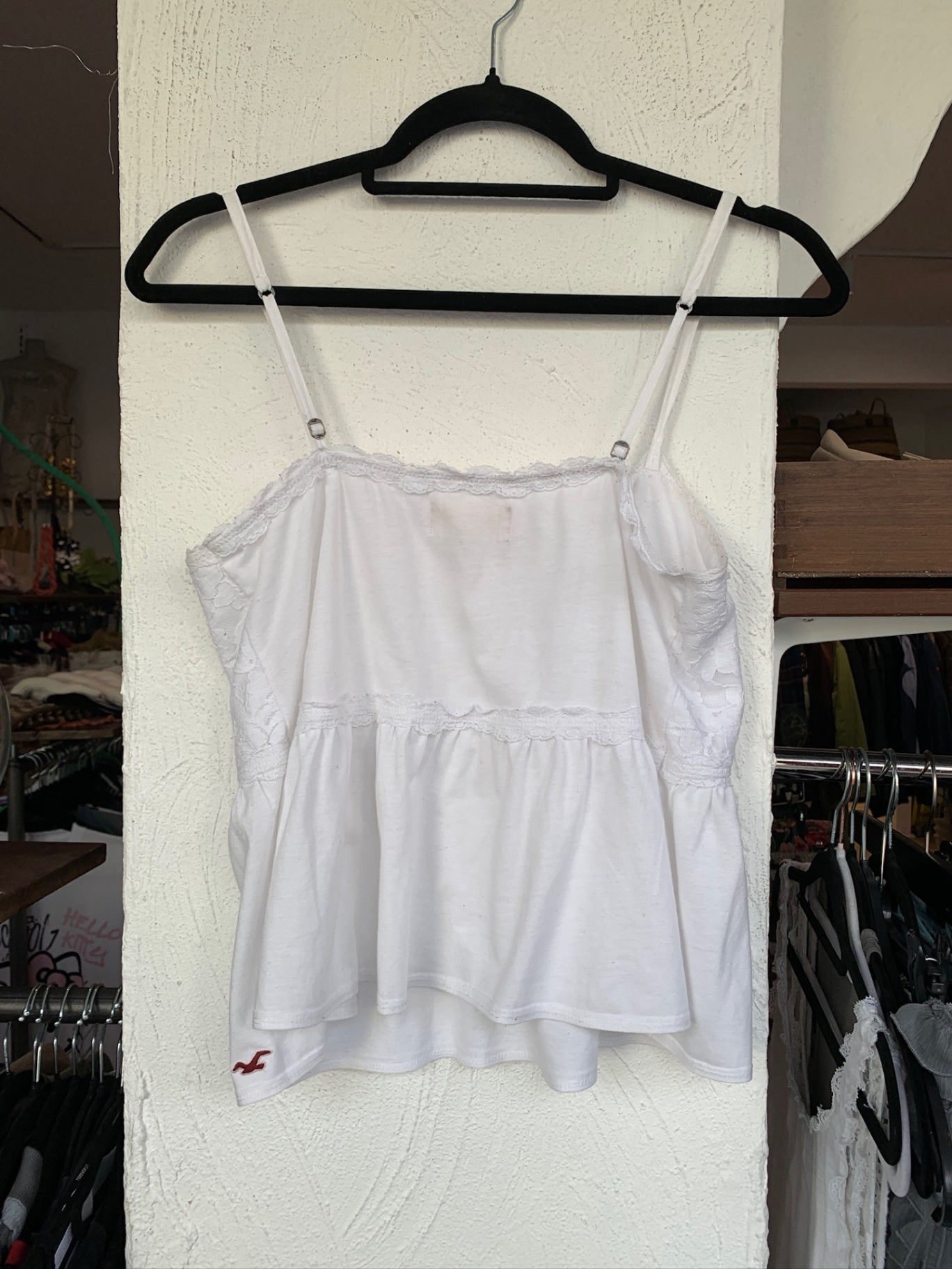 Hollister Top Weiß S