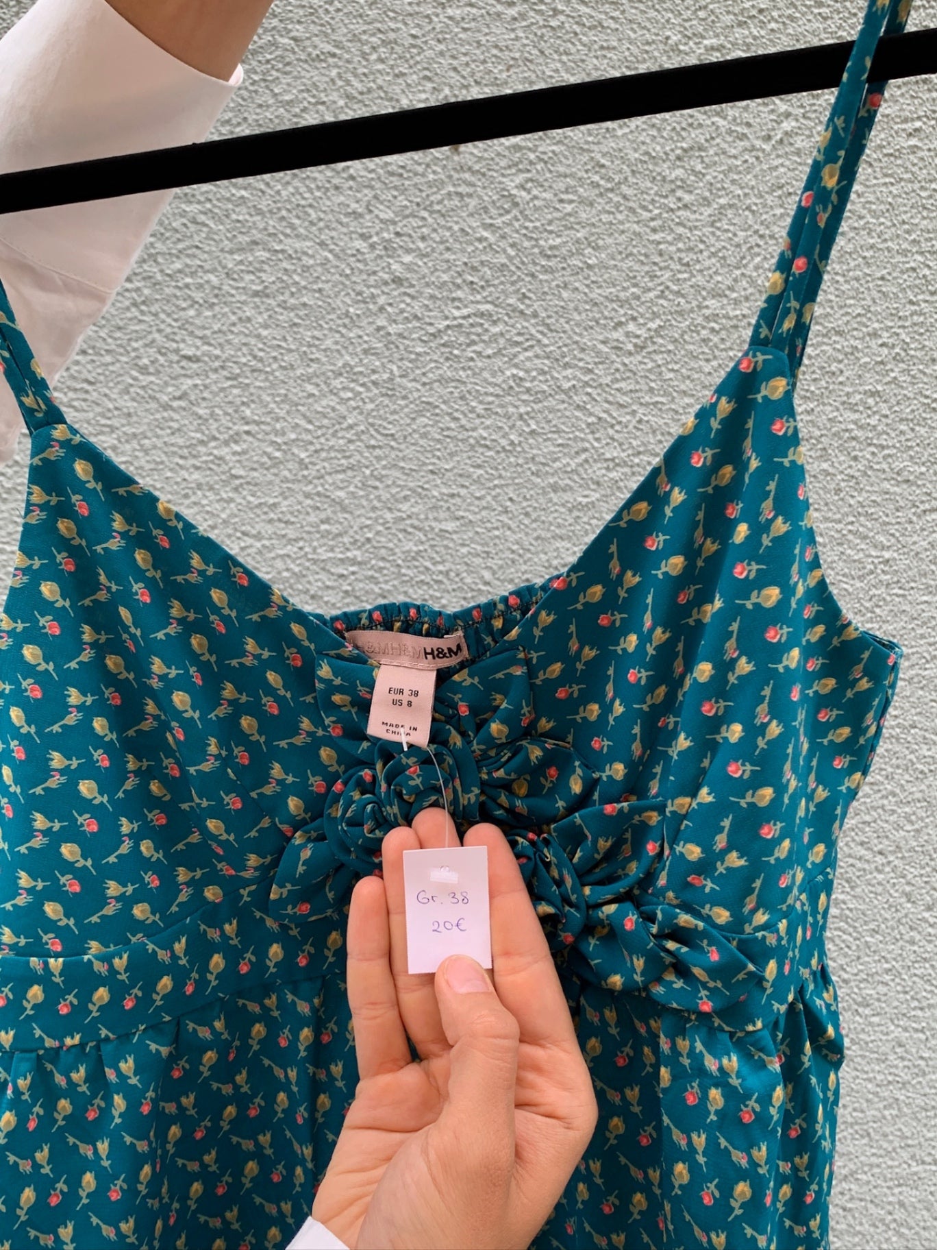 H&M Top 38 Blau mit Blumen