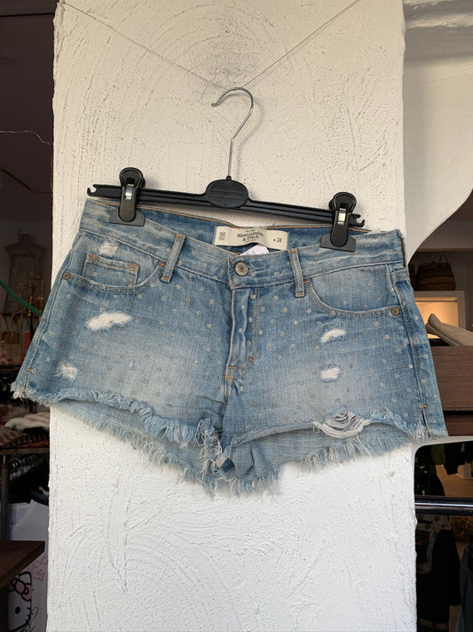 Abercrombie & Fitch Kurzhotpants XXS Hellblau