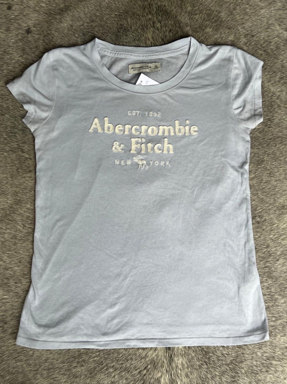 Abercrombie & Fitch Top XS Hellgrau