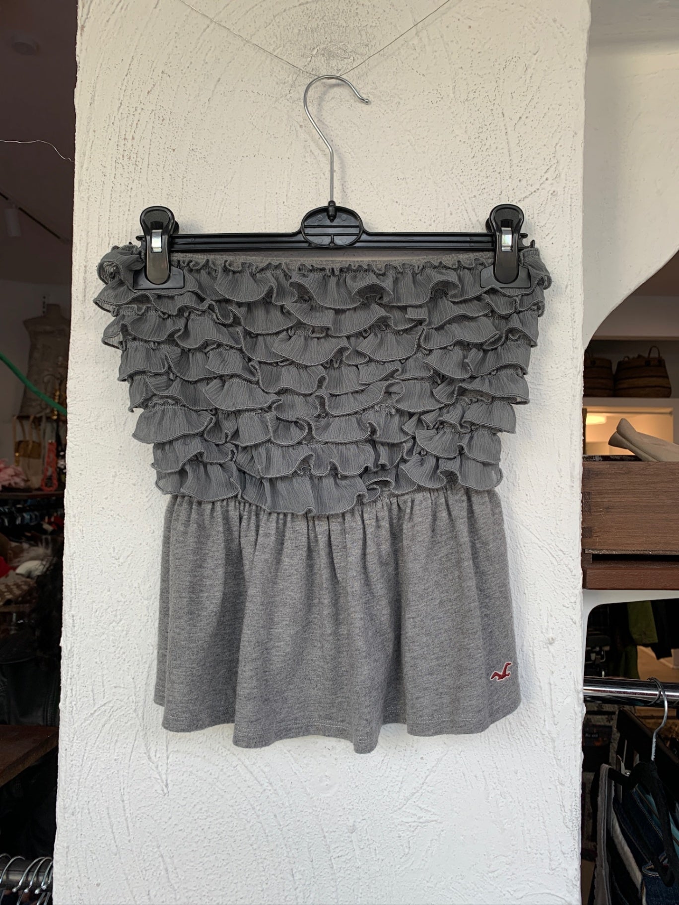 Hollister Top S Grau