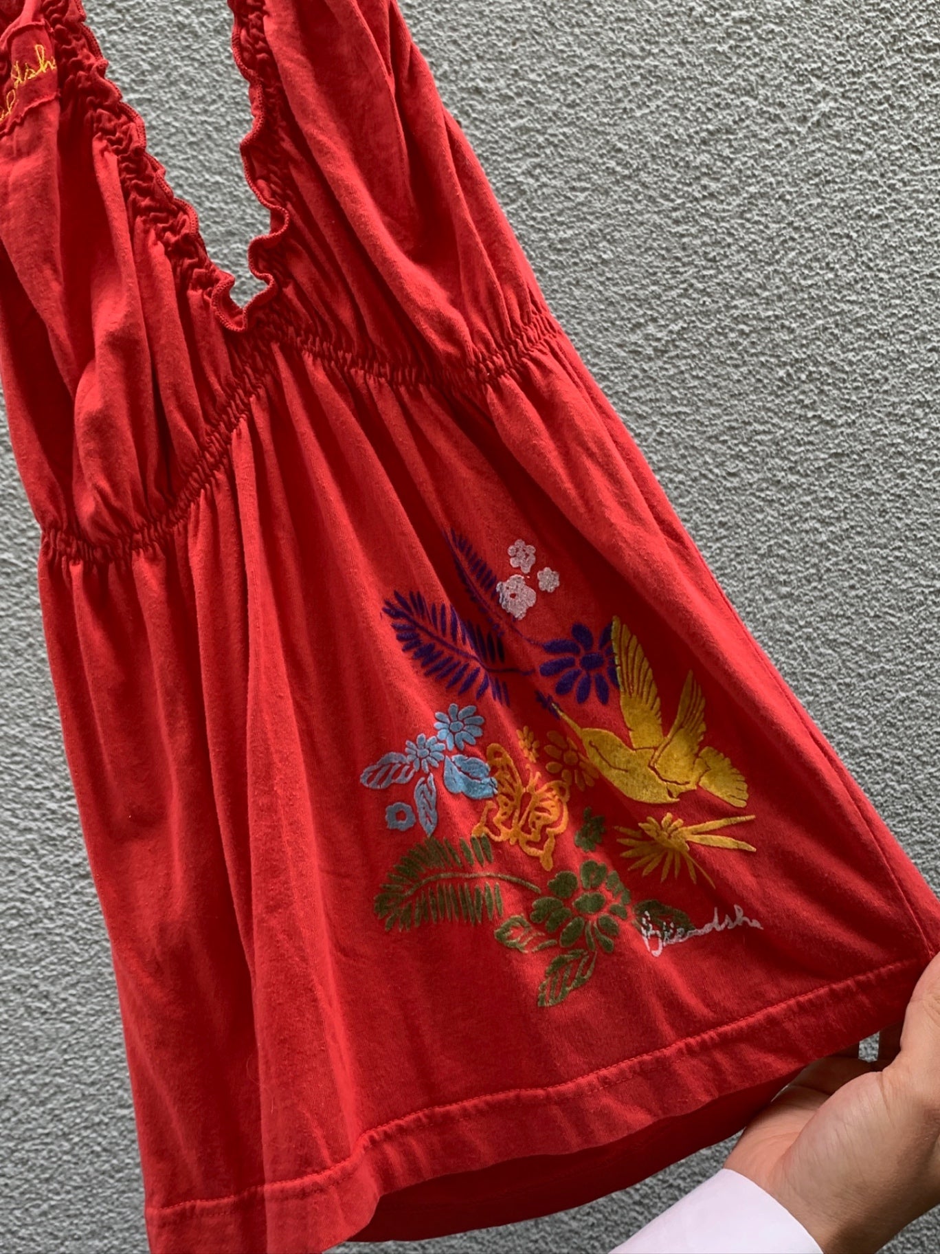 BLEND Girl Neckholder Top M Rot