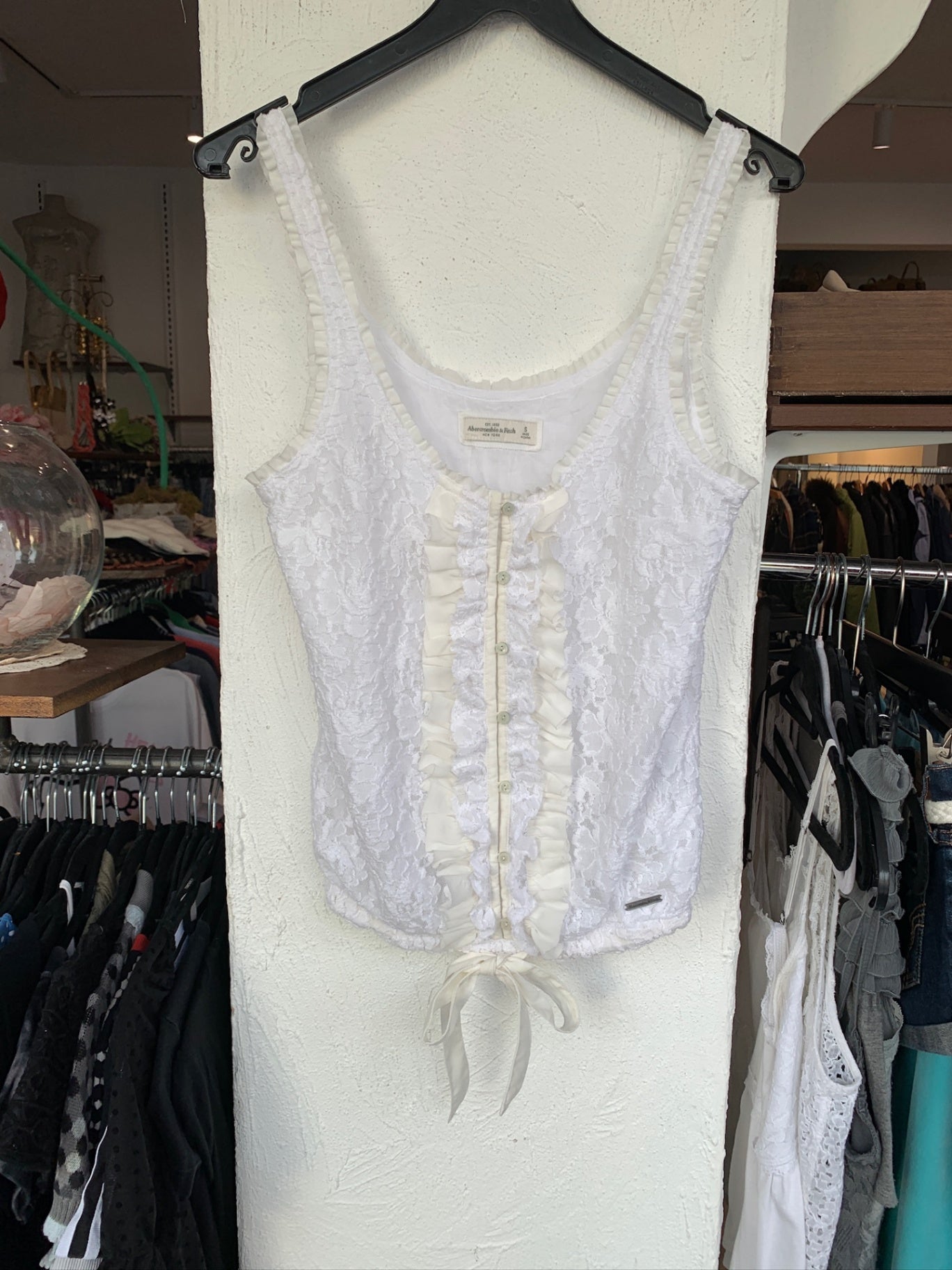 Abercrombie & Fitch Top Weiß S