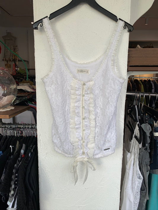 Abercrombie & Fitch Top Weiß S