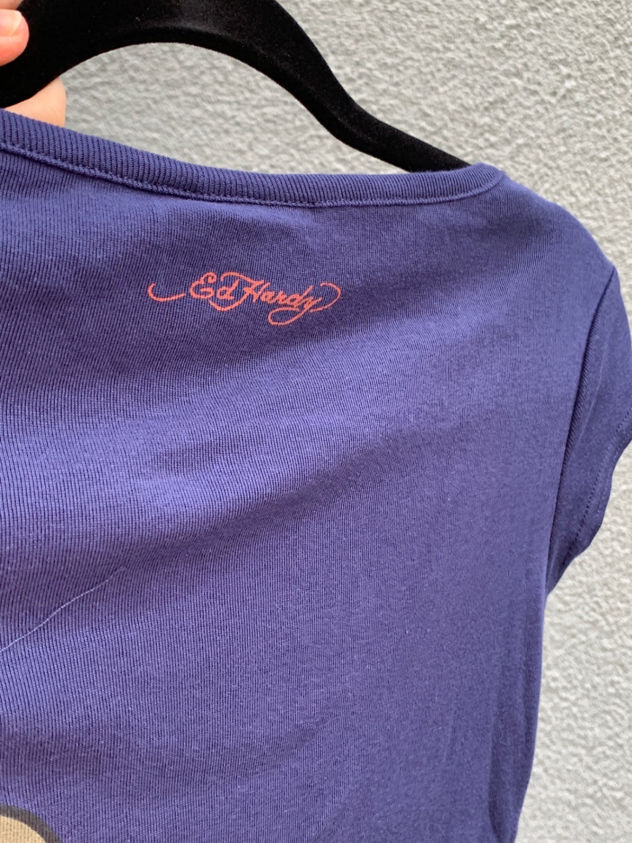 Ed Hardy Shirt S Blau, Braun