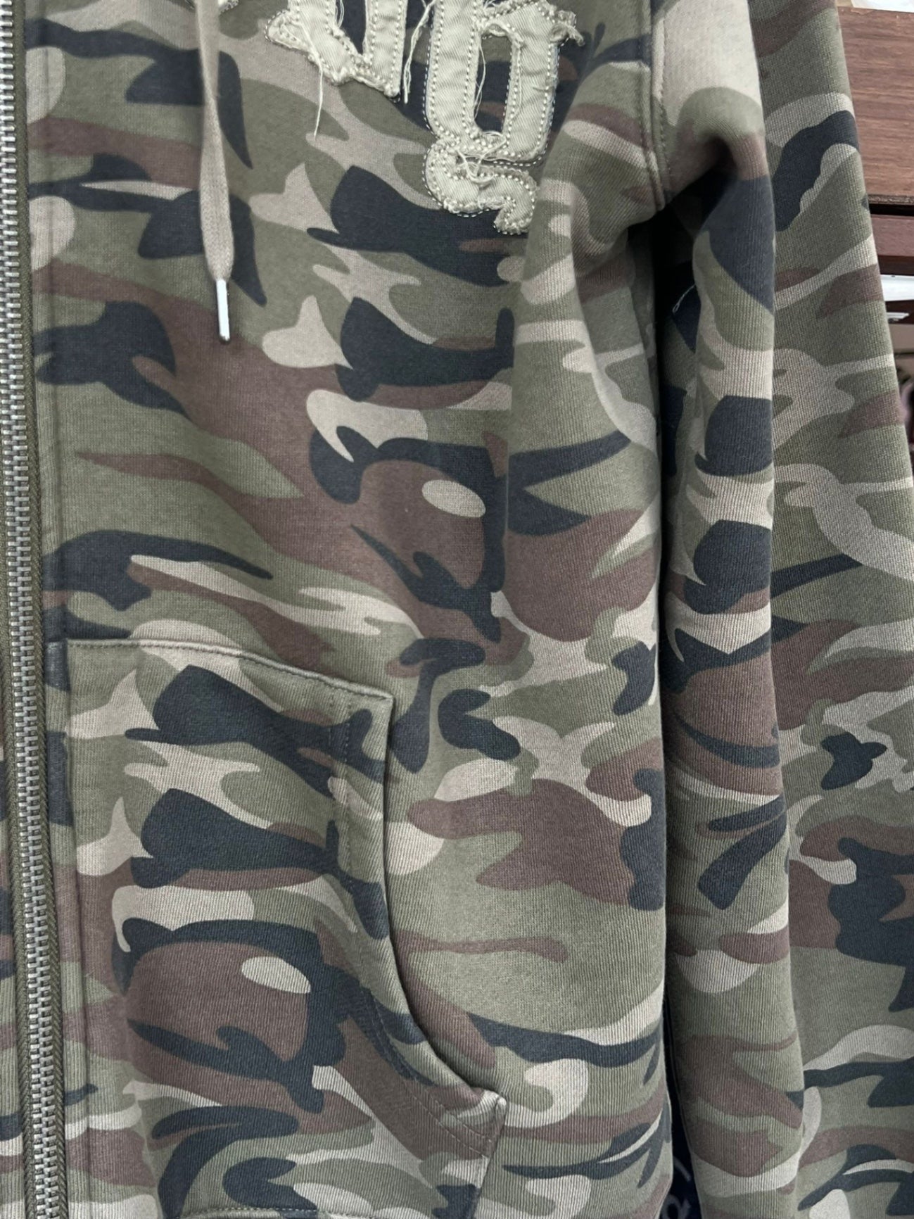 Ed Hardy Hoodie S Grün, Braun, Schwarz, Weiß