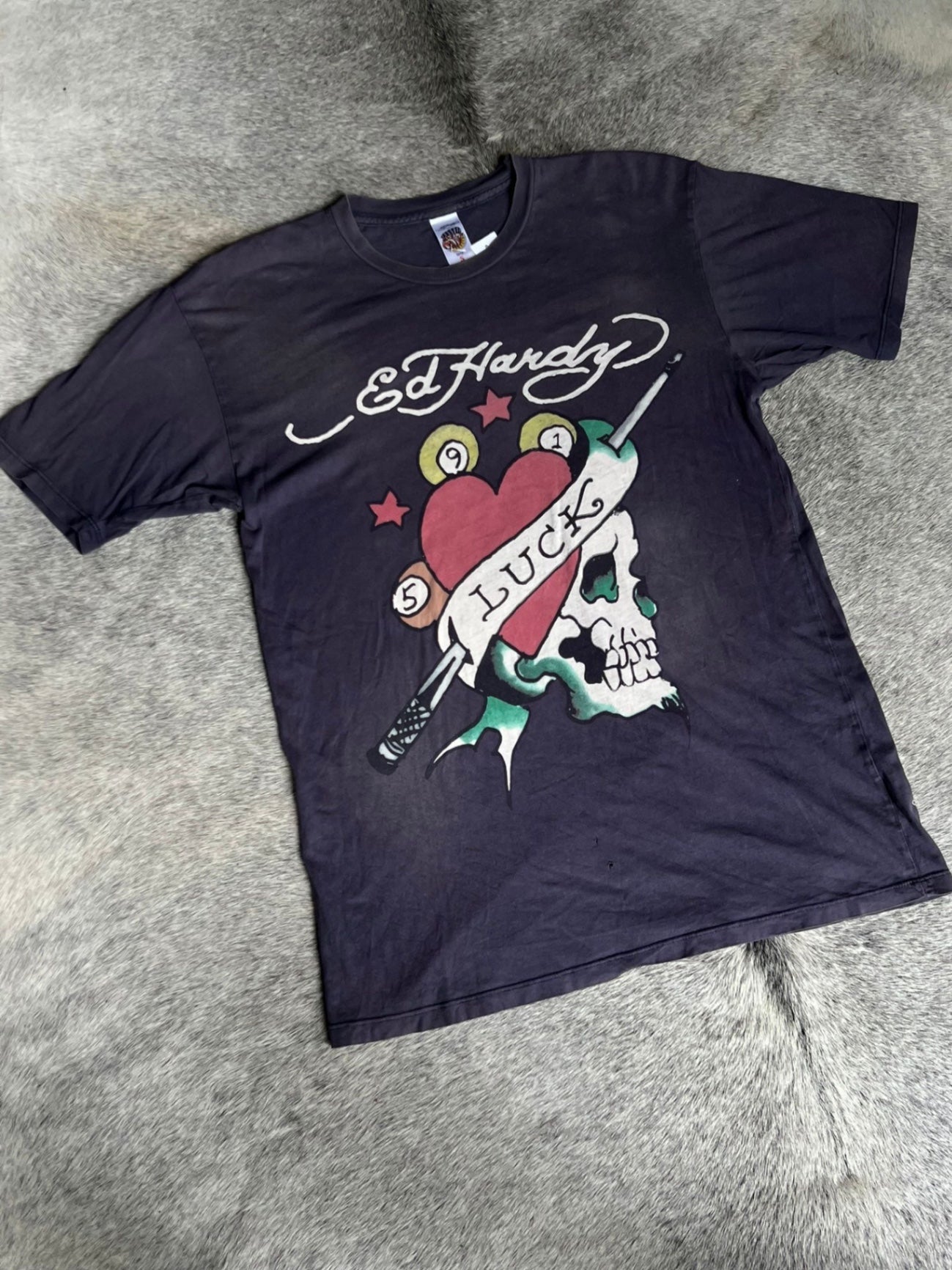Ed Hardy T-Shirt Schwarz