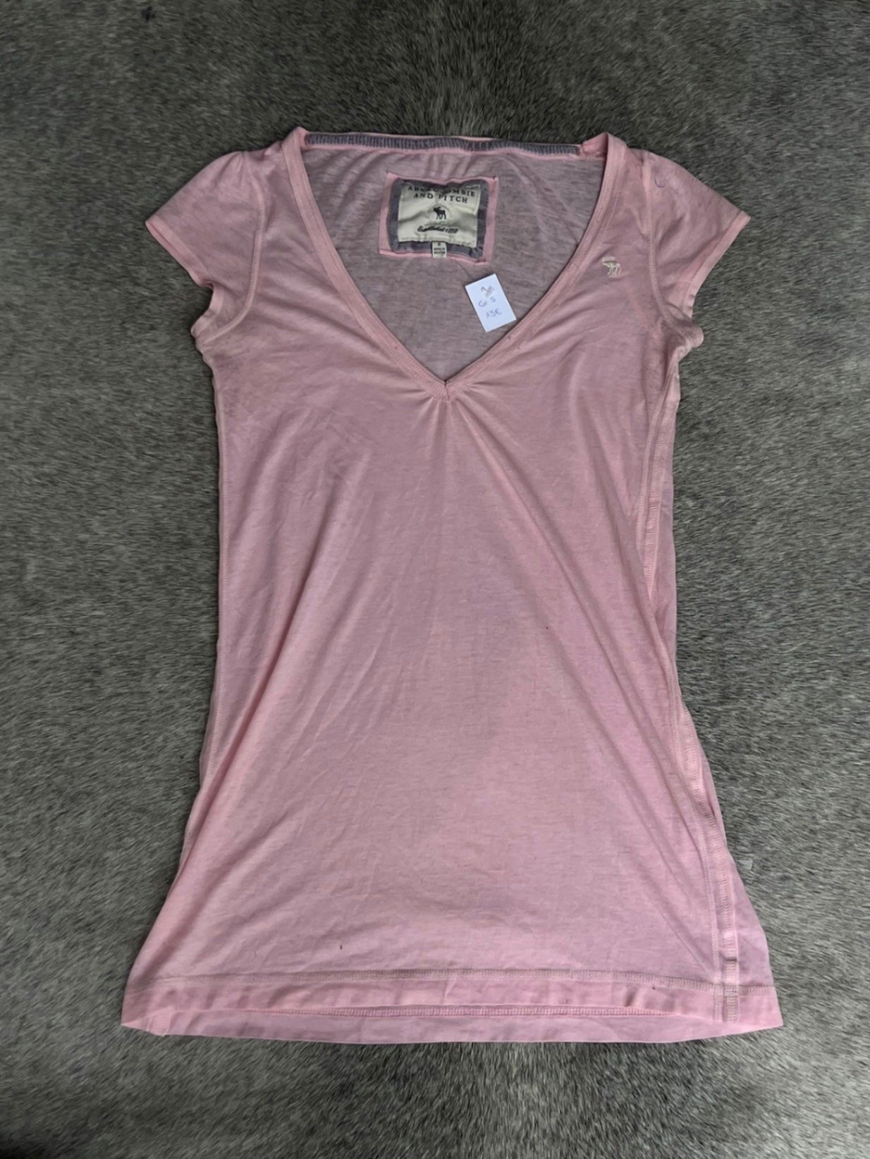 Abercrombie & Fitch Top trägerlos S Rosa