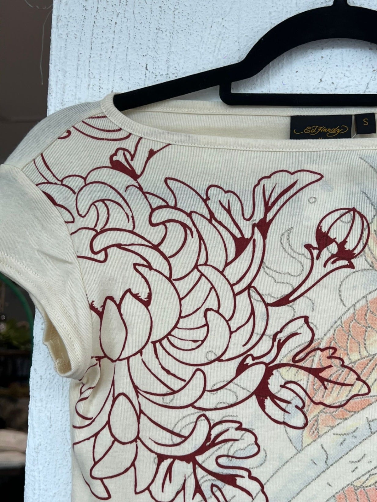 Ed Hardy Oberteil S Creme