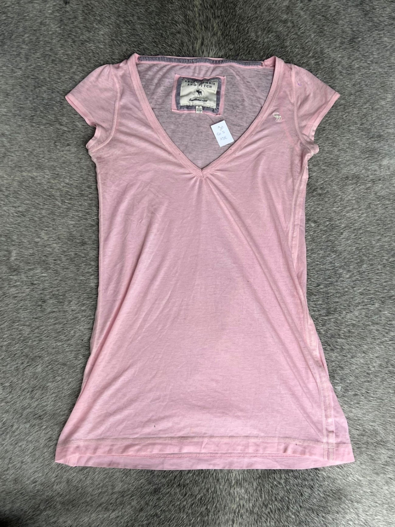 Abercrombie & Fitch Top trägerlos S Rosa