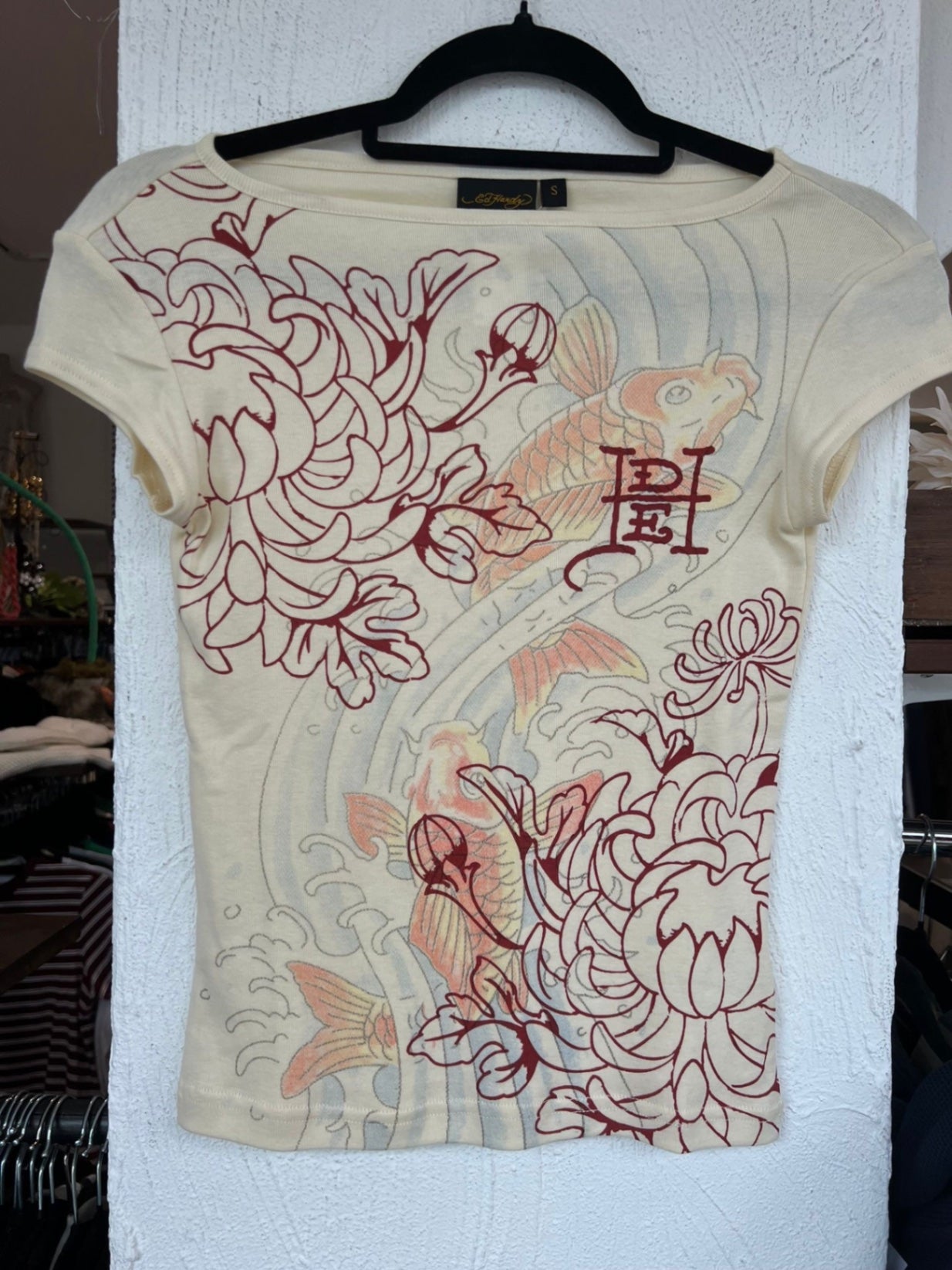 Ed Hardy Oberteil S Creme