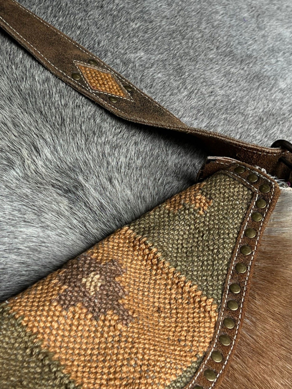 Kuhfell Tasche Leder