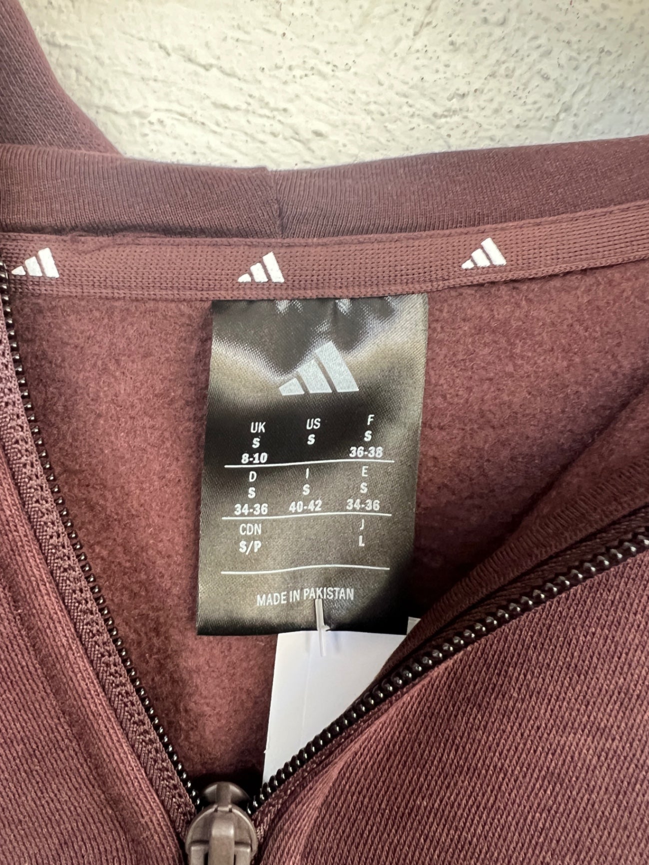 Adidas Hoodie S Braun