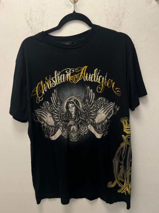 Christian Audigier T-Shirt M Schwarz