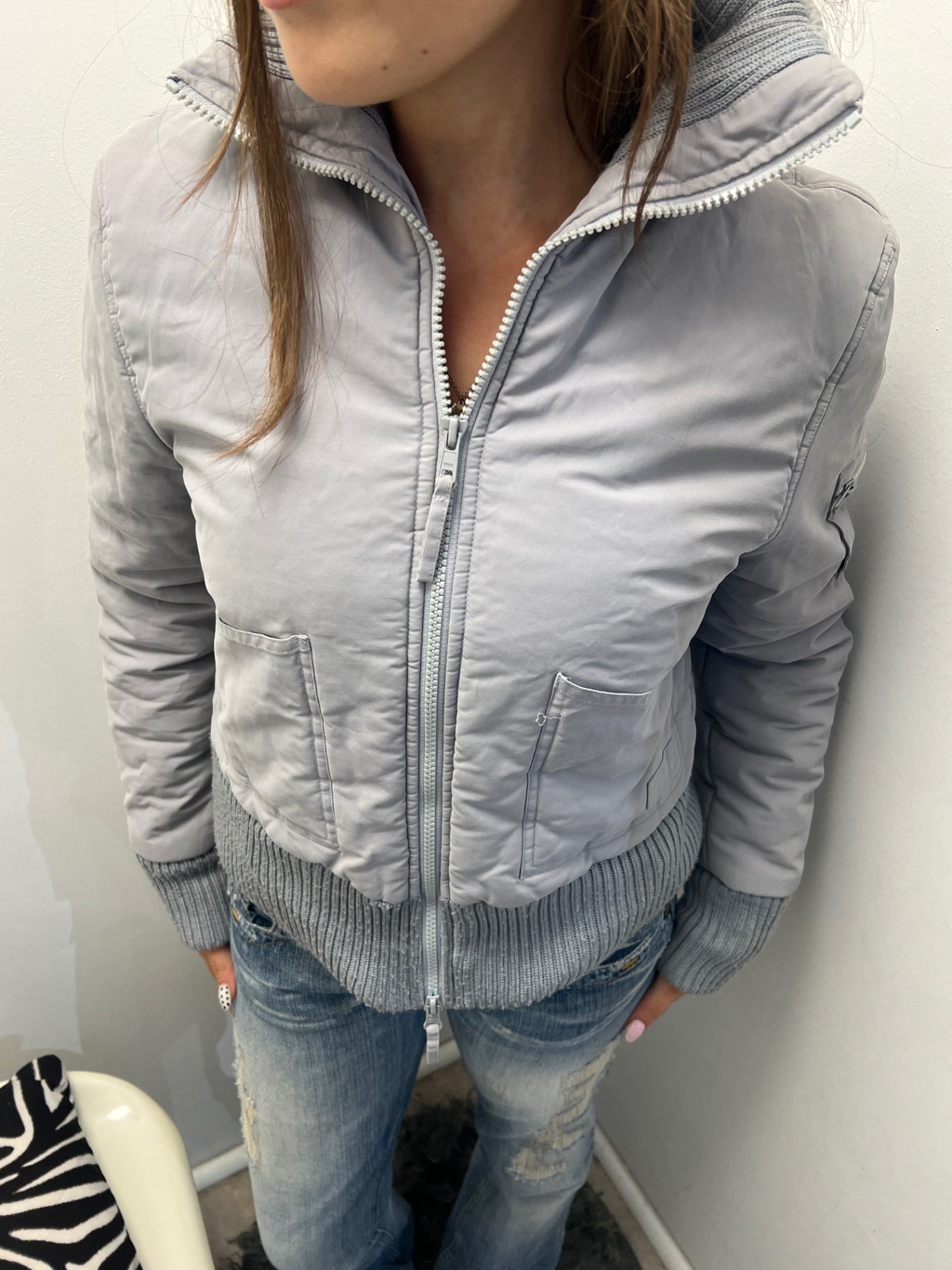 Jacke S Grau