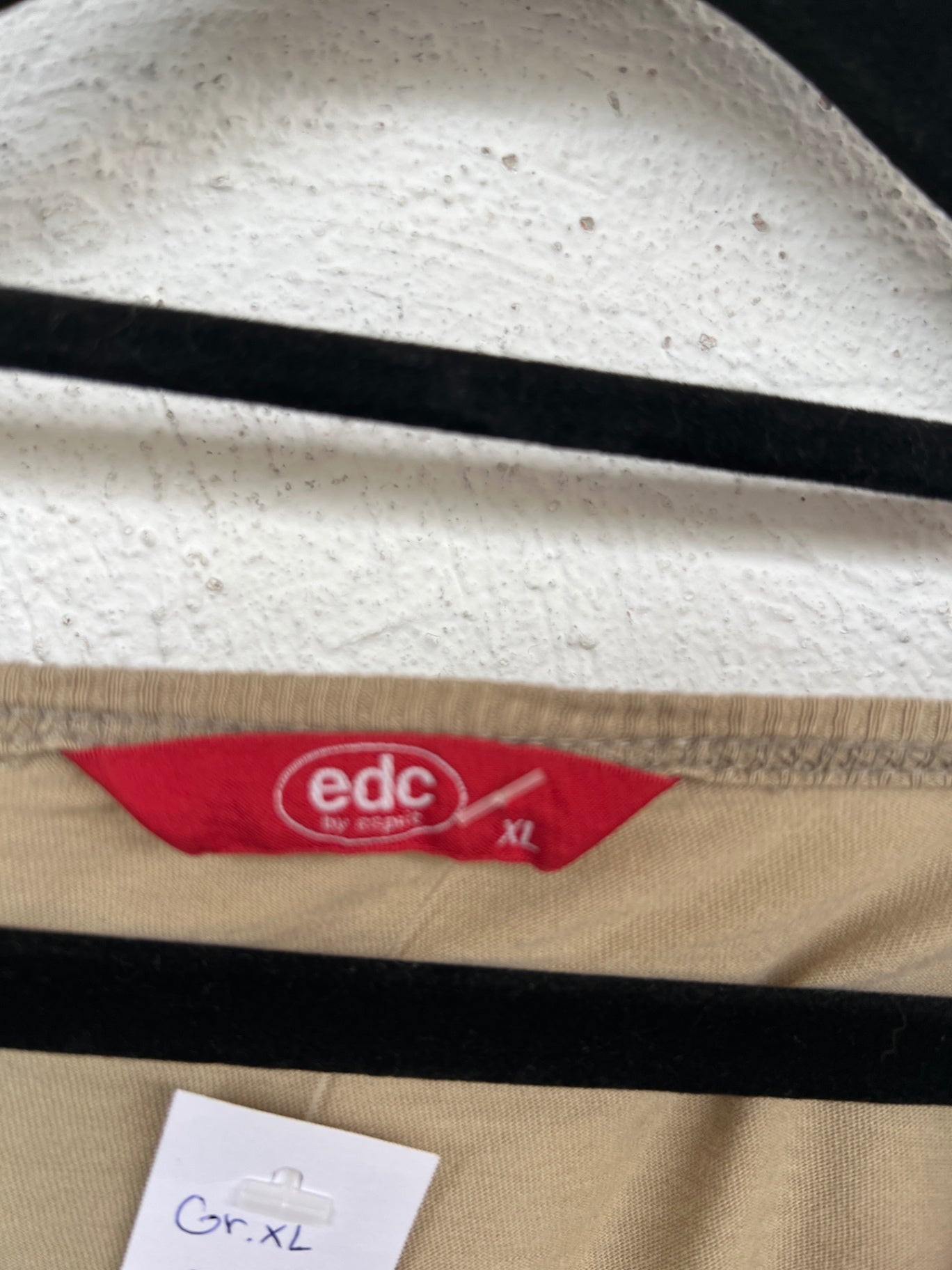 edc Langarmshirt XL Beige