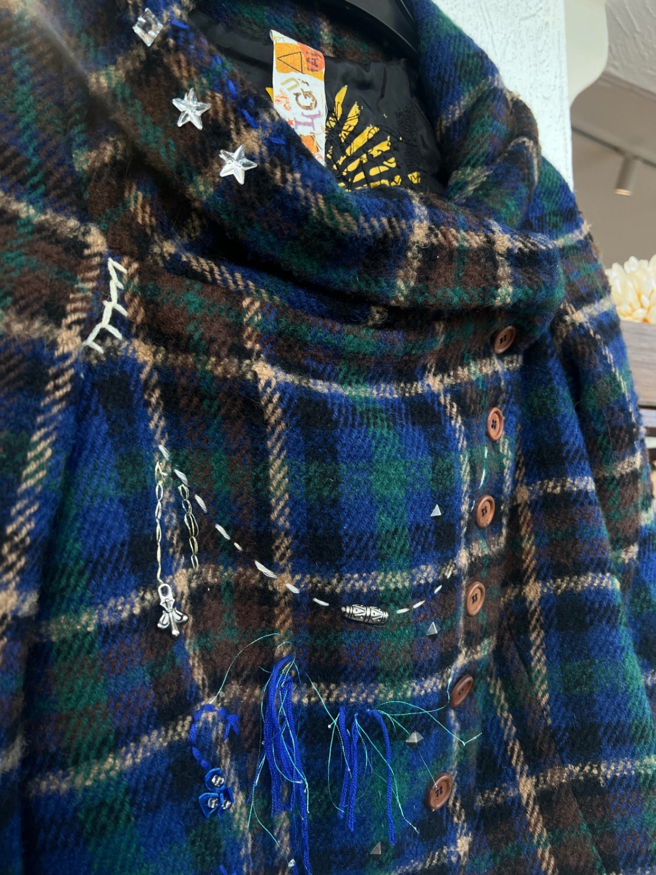 Desigual Jacke S Blau, Grün, Braun